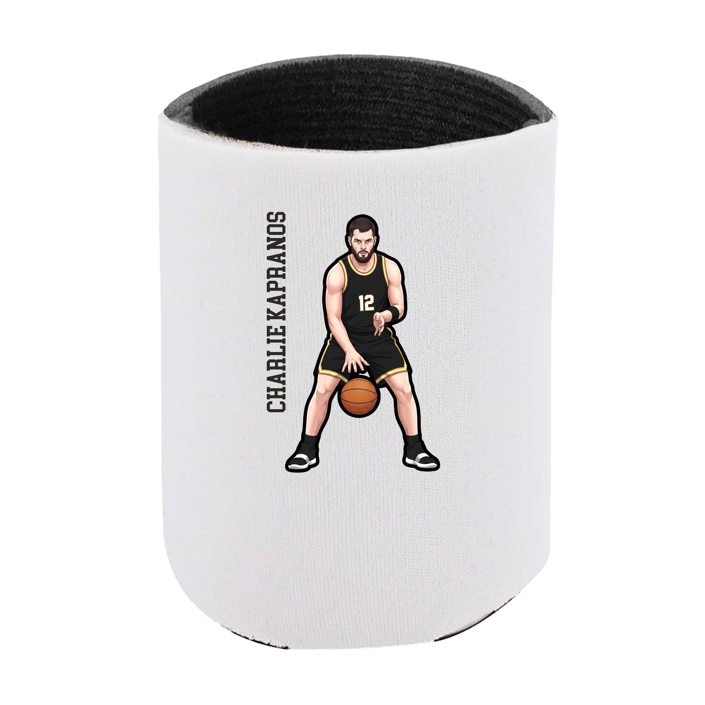 Can Holder — Name Vertical in White