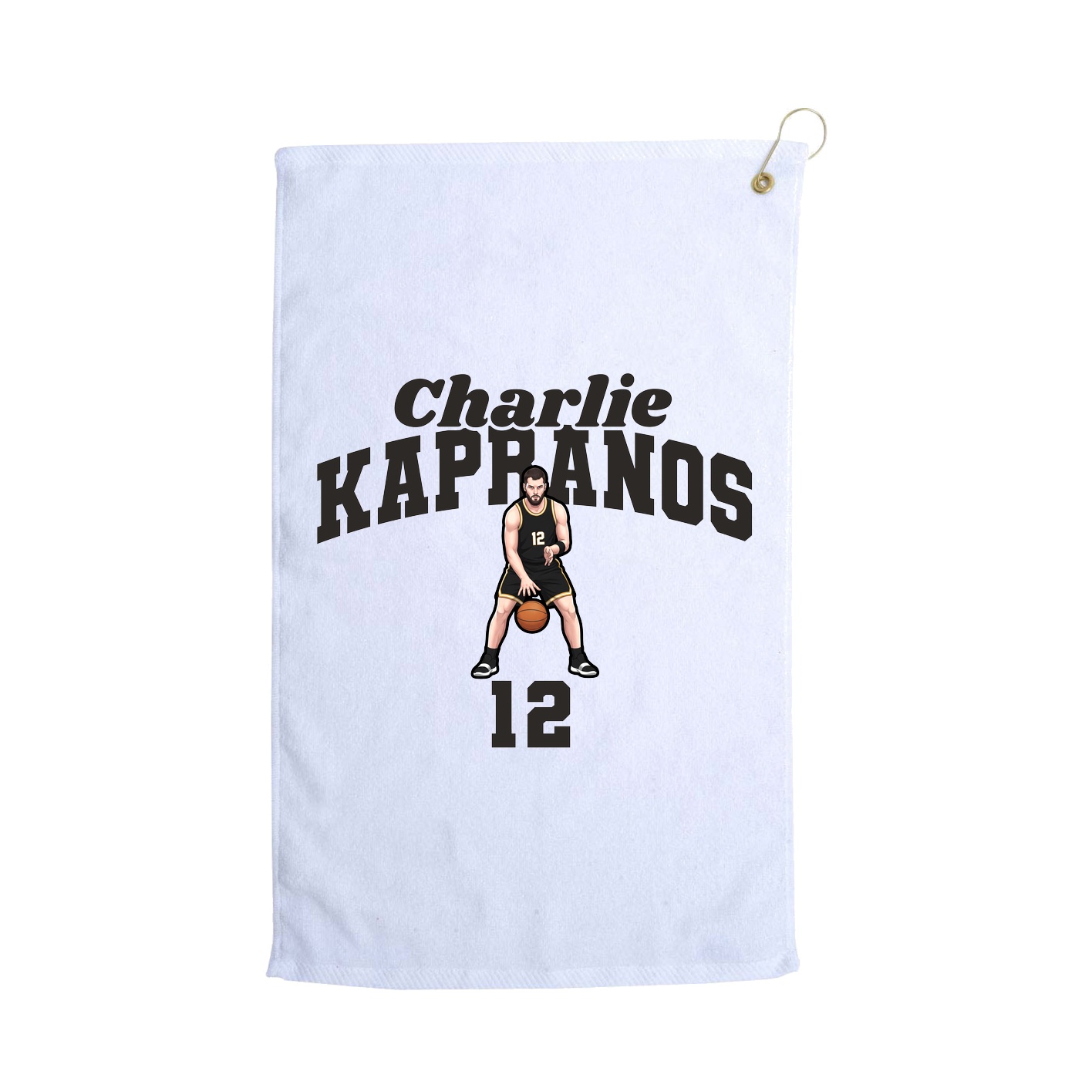 Golf Towel — Signature Arch in White