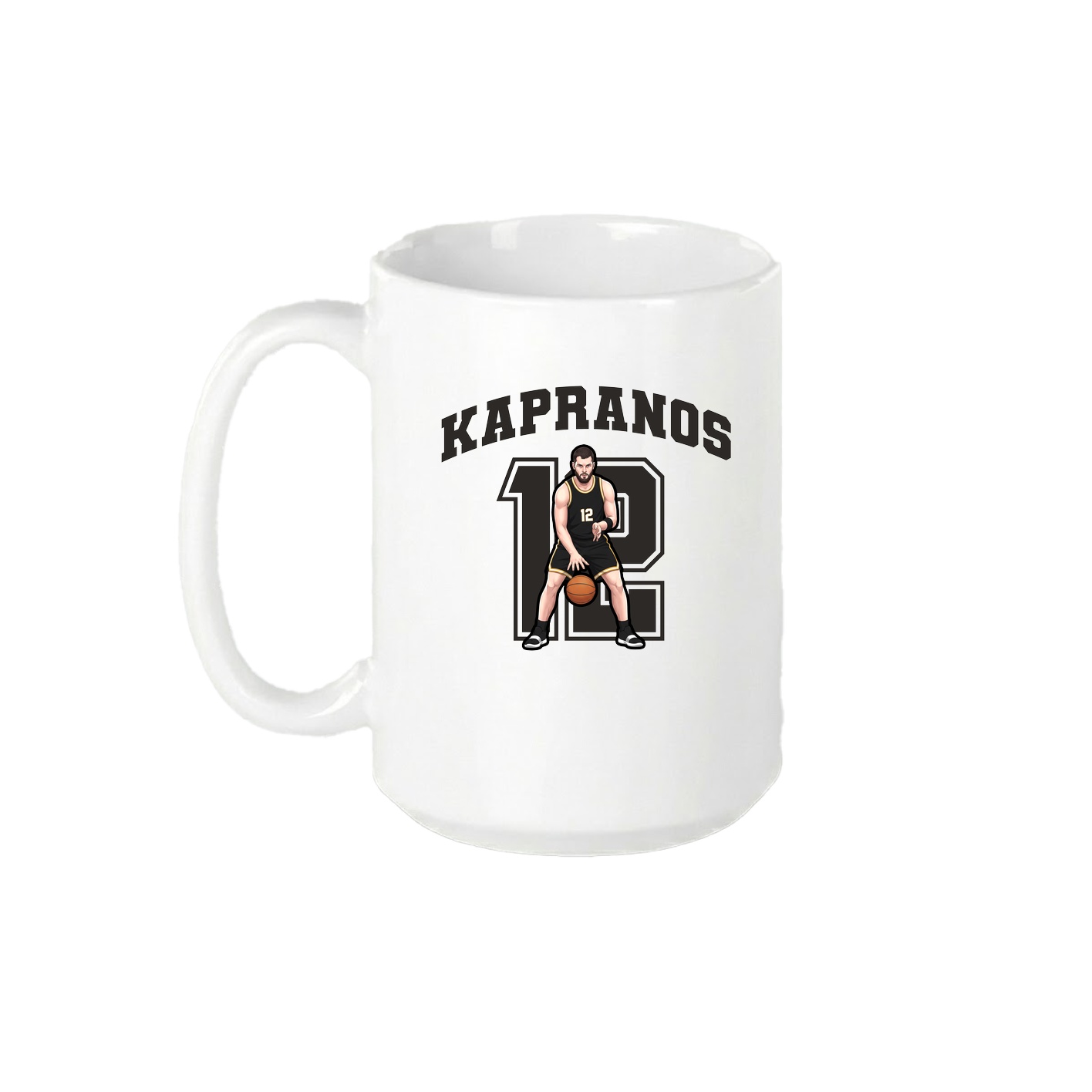 15oz Coffee Mug — Number in White