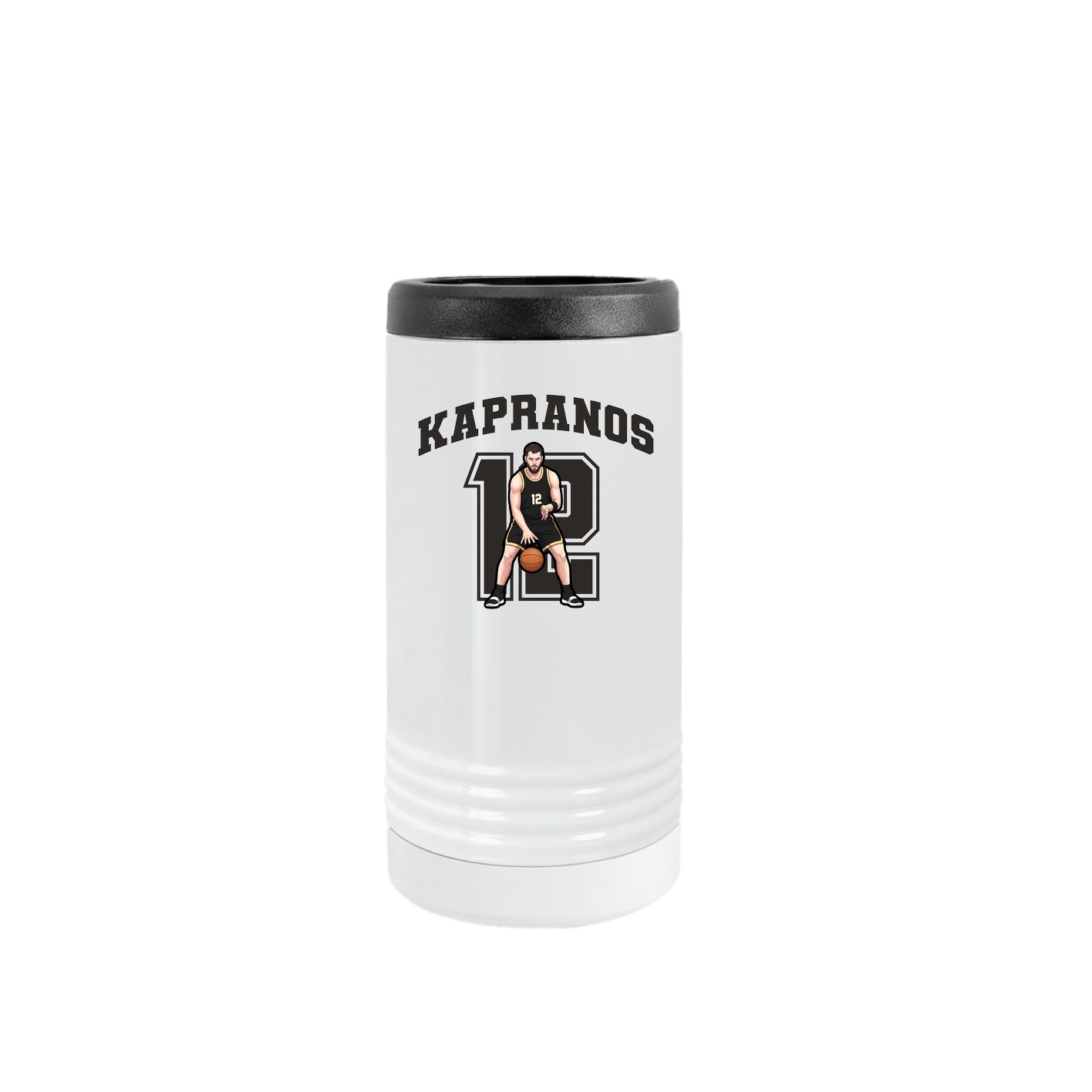 Slim Beverage Holder — Number in White