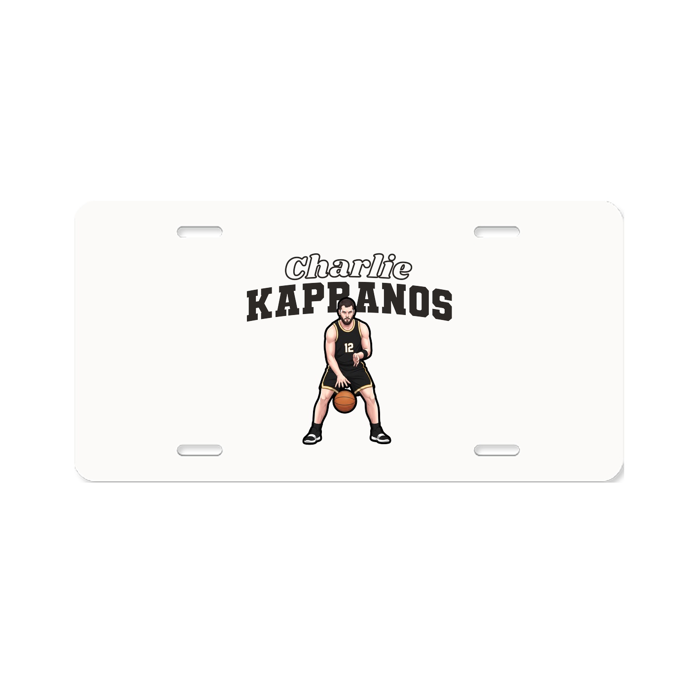 License Plate — Name Arch in Classic