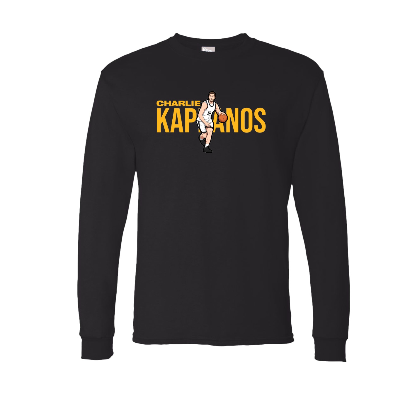 Long Sleeve Tee — Player Name in Black