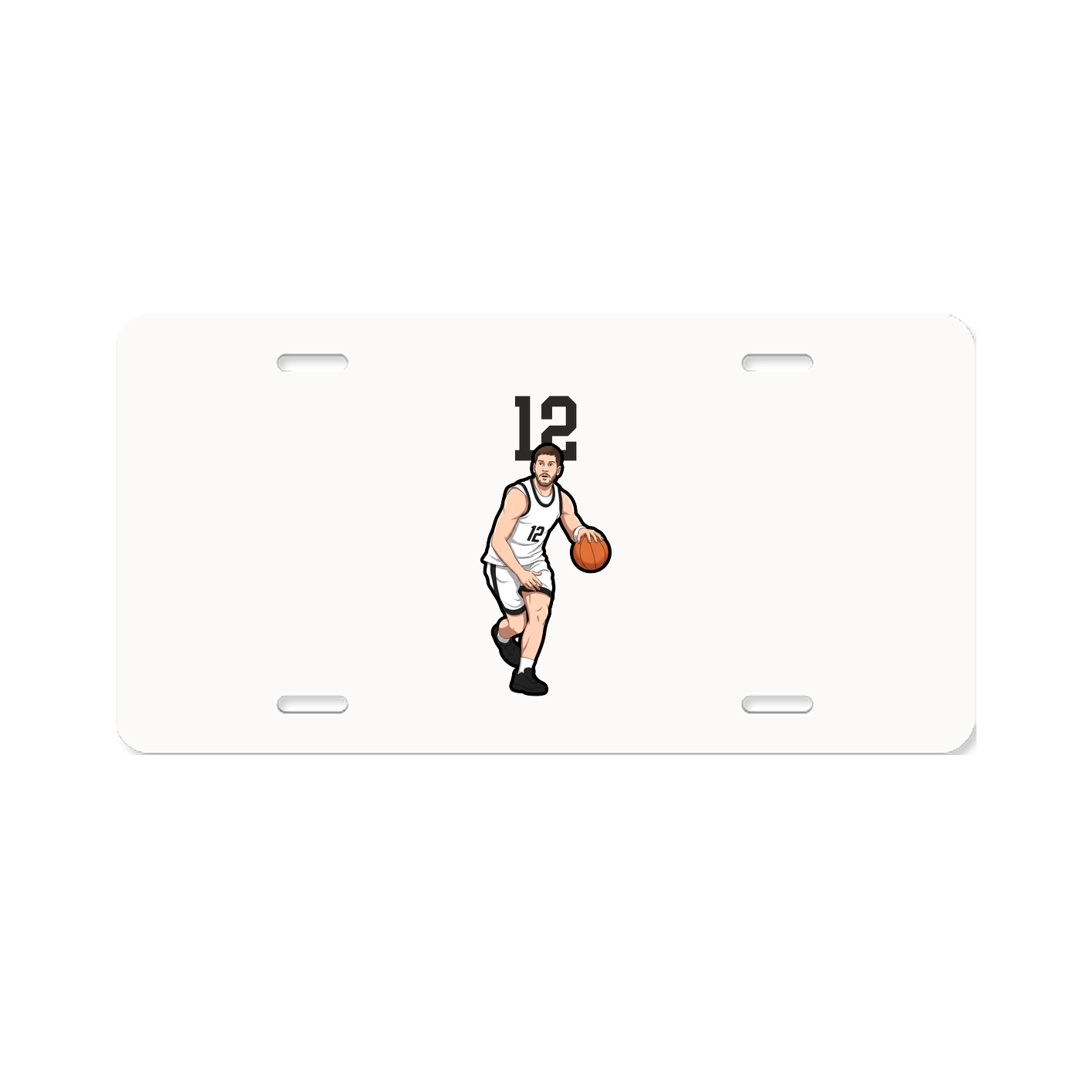 License Plate — Number Top in Classic
