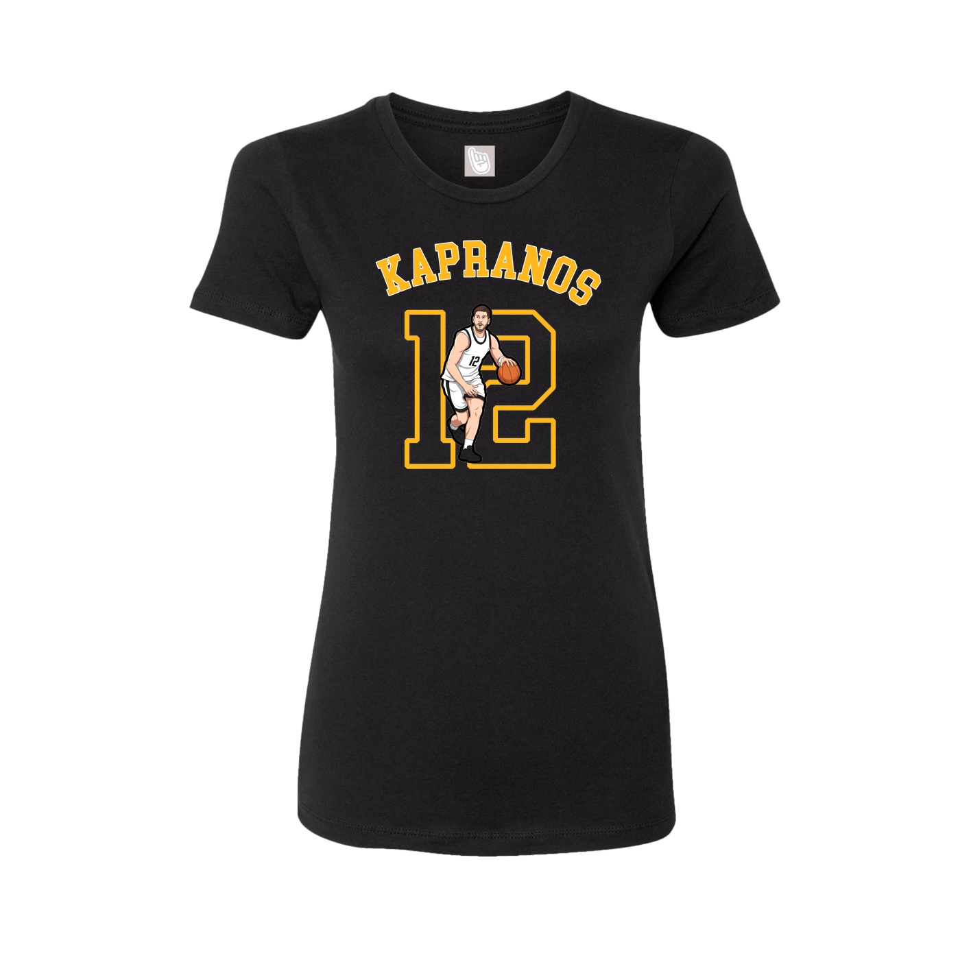 Fitted Women's Tee — Shirsey Arch in Black