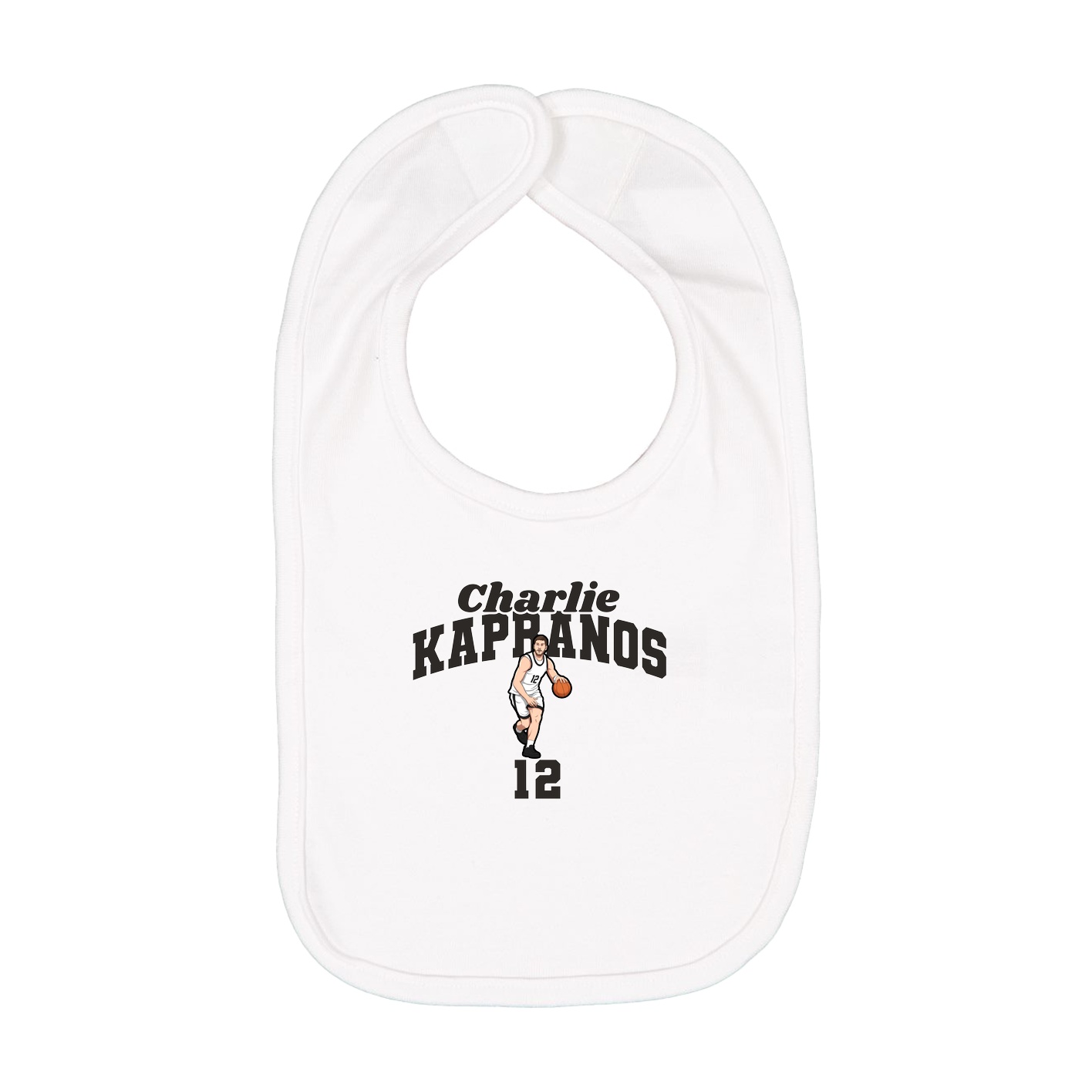Infant Bib — Signature Arch in White