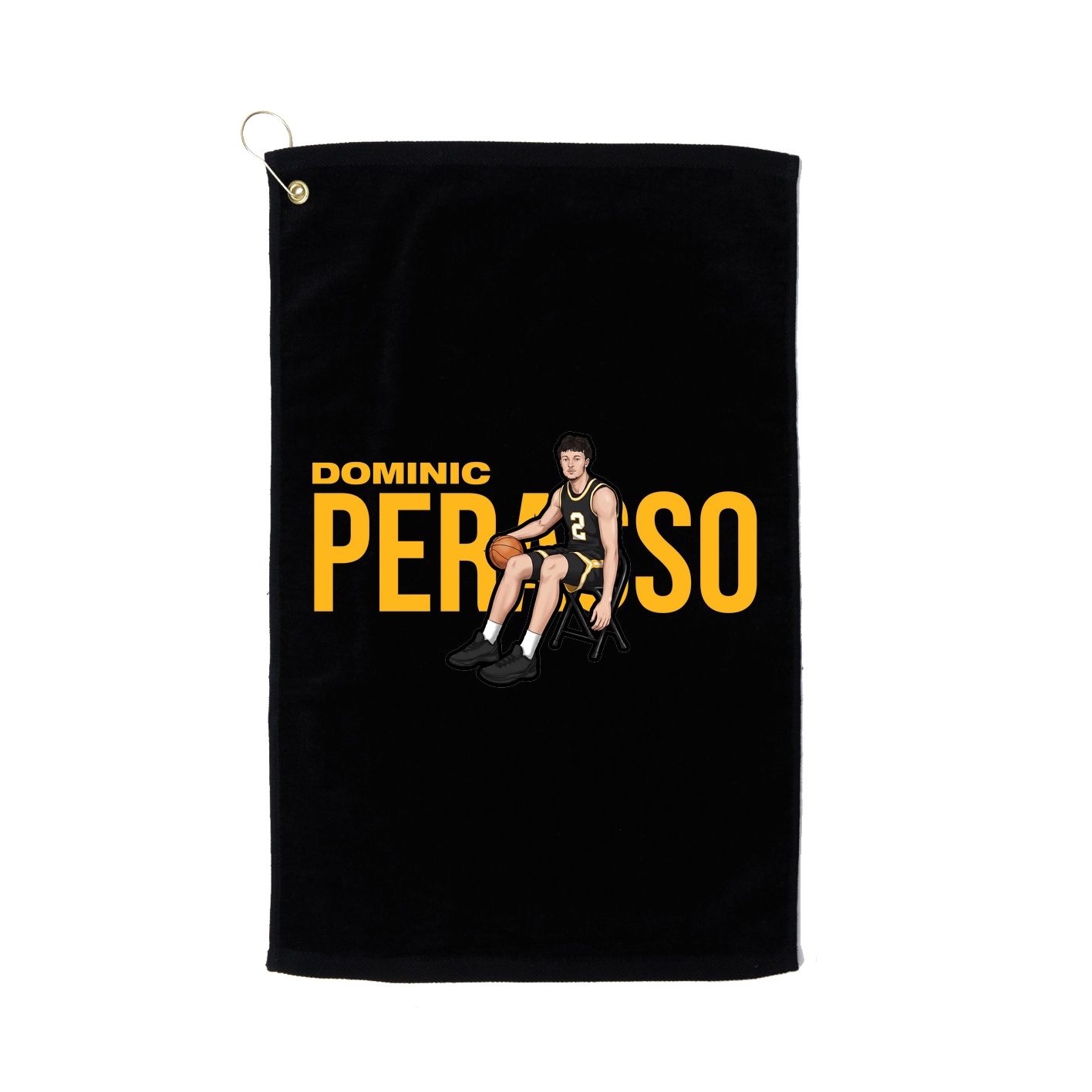 Golf Towel — Player Name in Black
