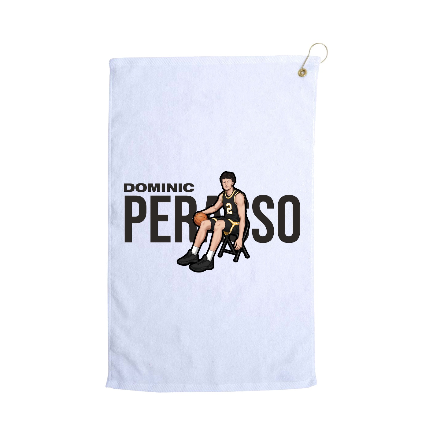 Golf Towel — Player Name in White