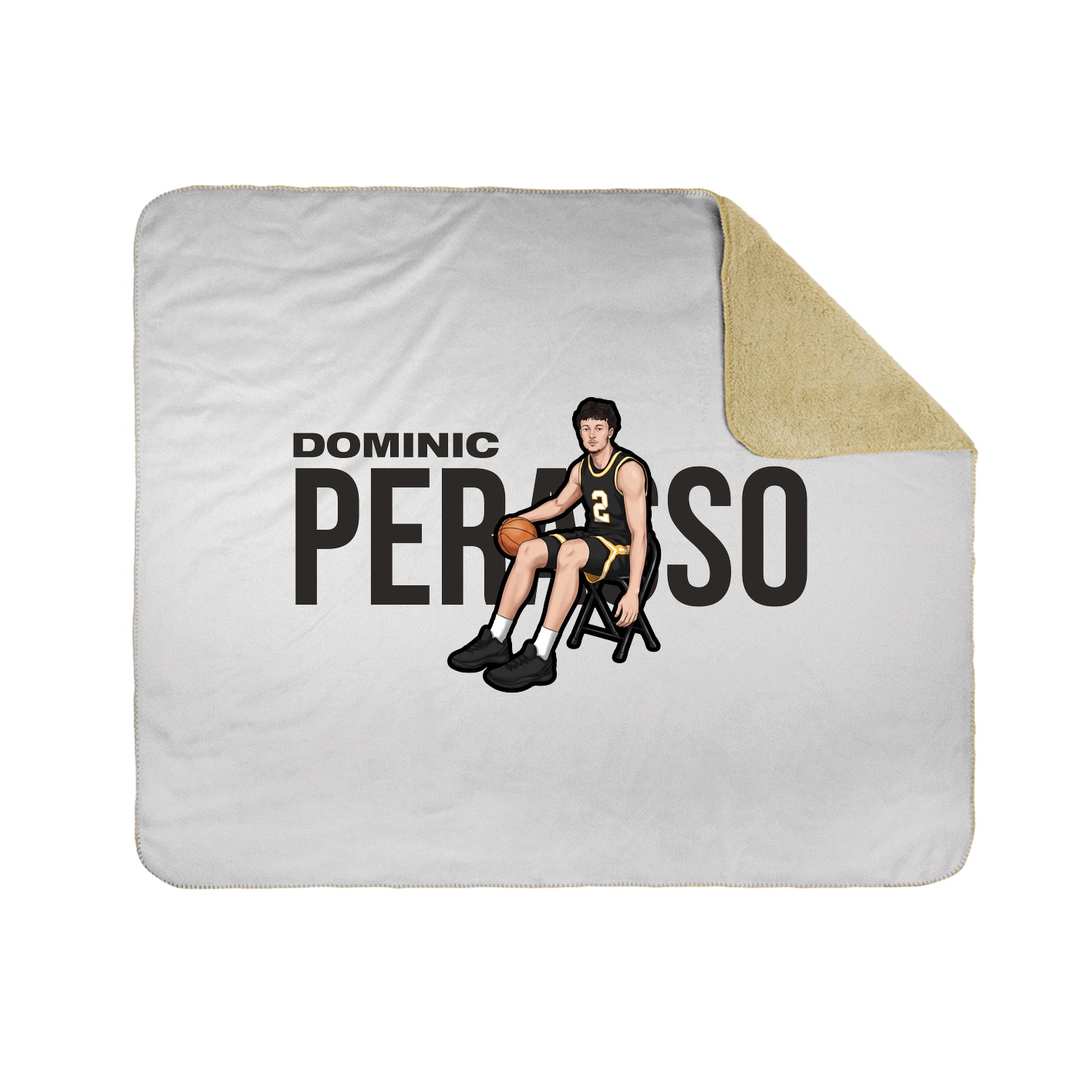 Throw Blanket — Player Name in White