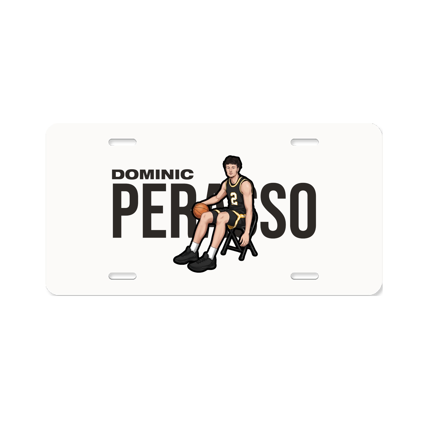 License Plate — Player Name in Classic