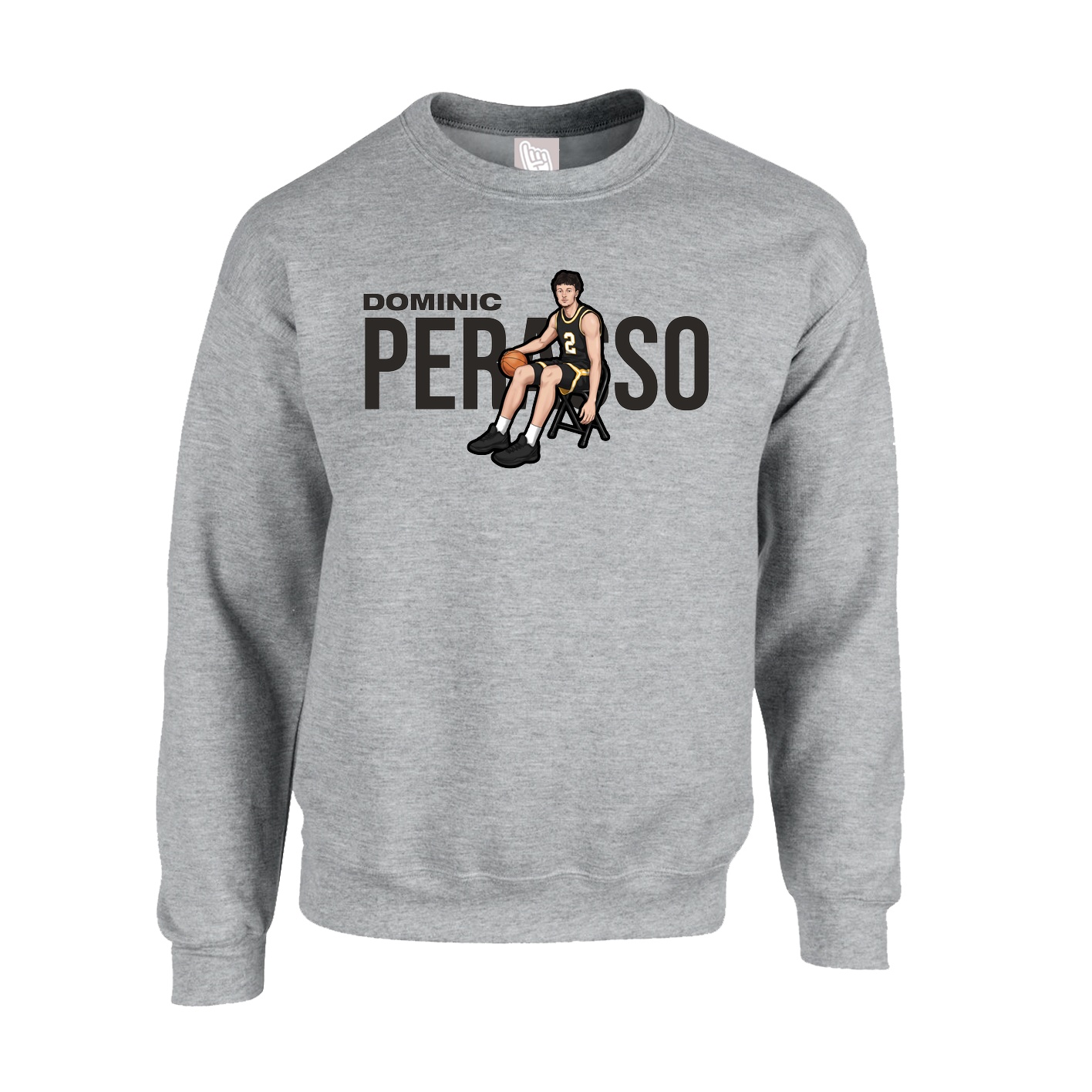 Fleece Crew — Player Name in Grey
