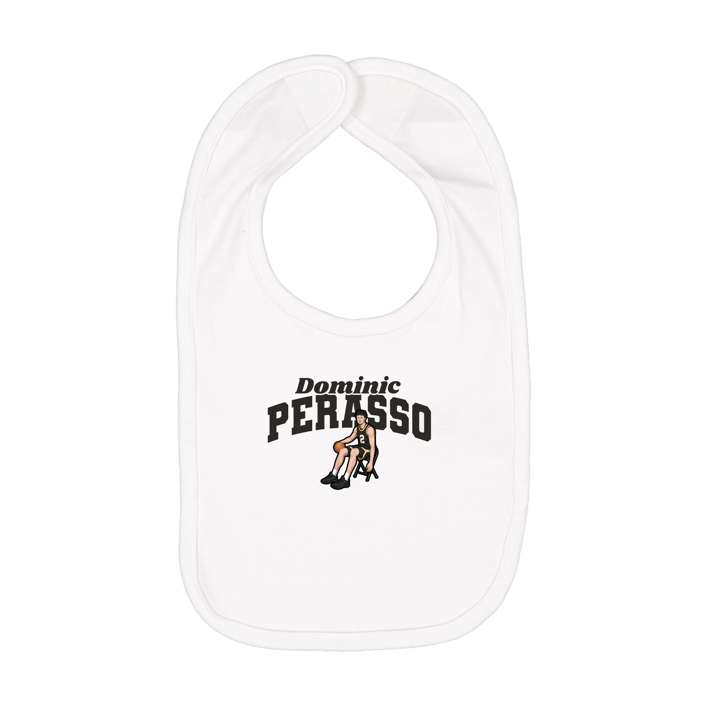 Infant Bib — Signature Arch in White