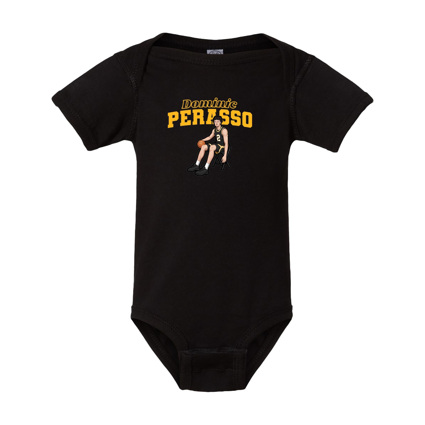 Baby Onesie — Name Arch in Black