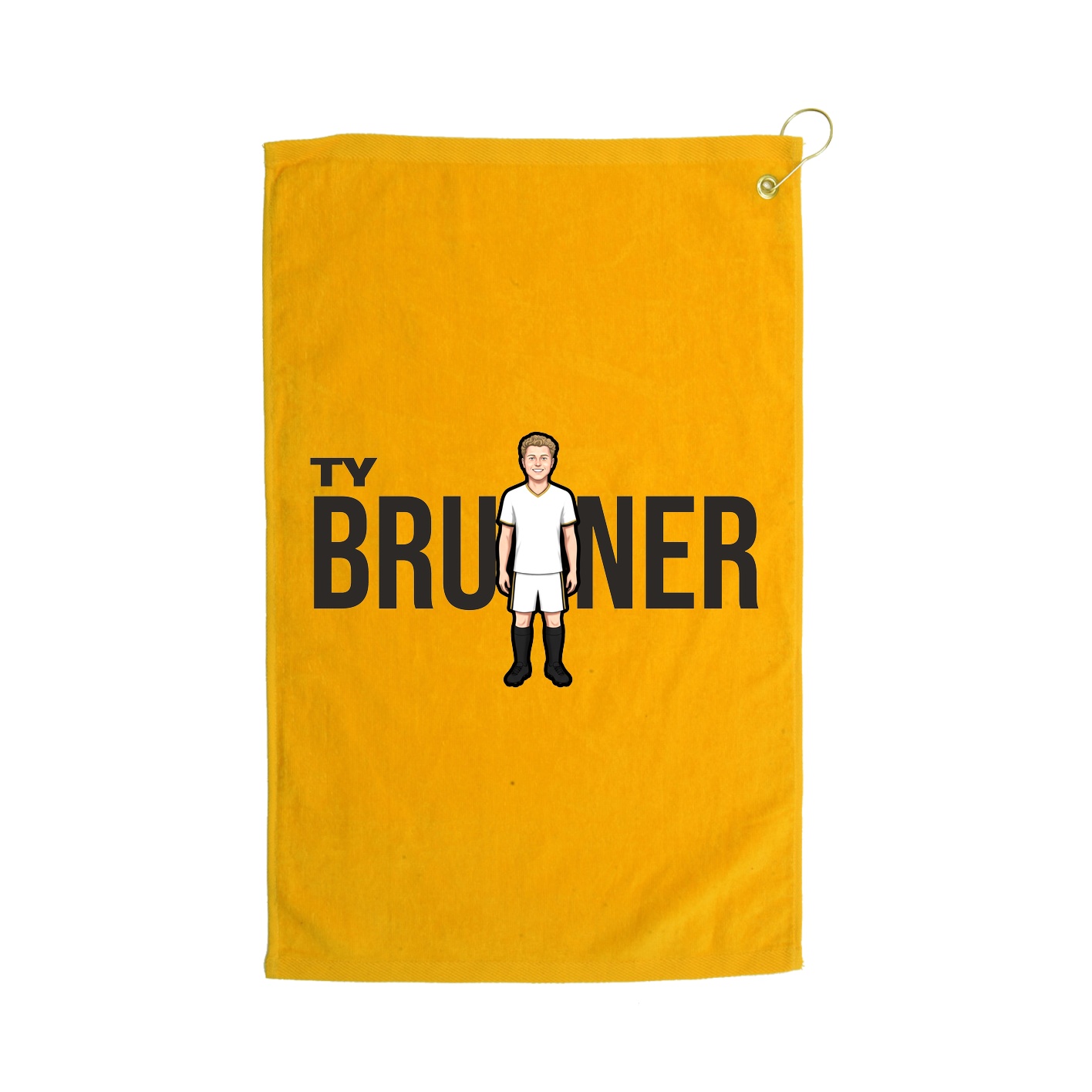 Golf Towel — Player Name in Gold