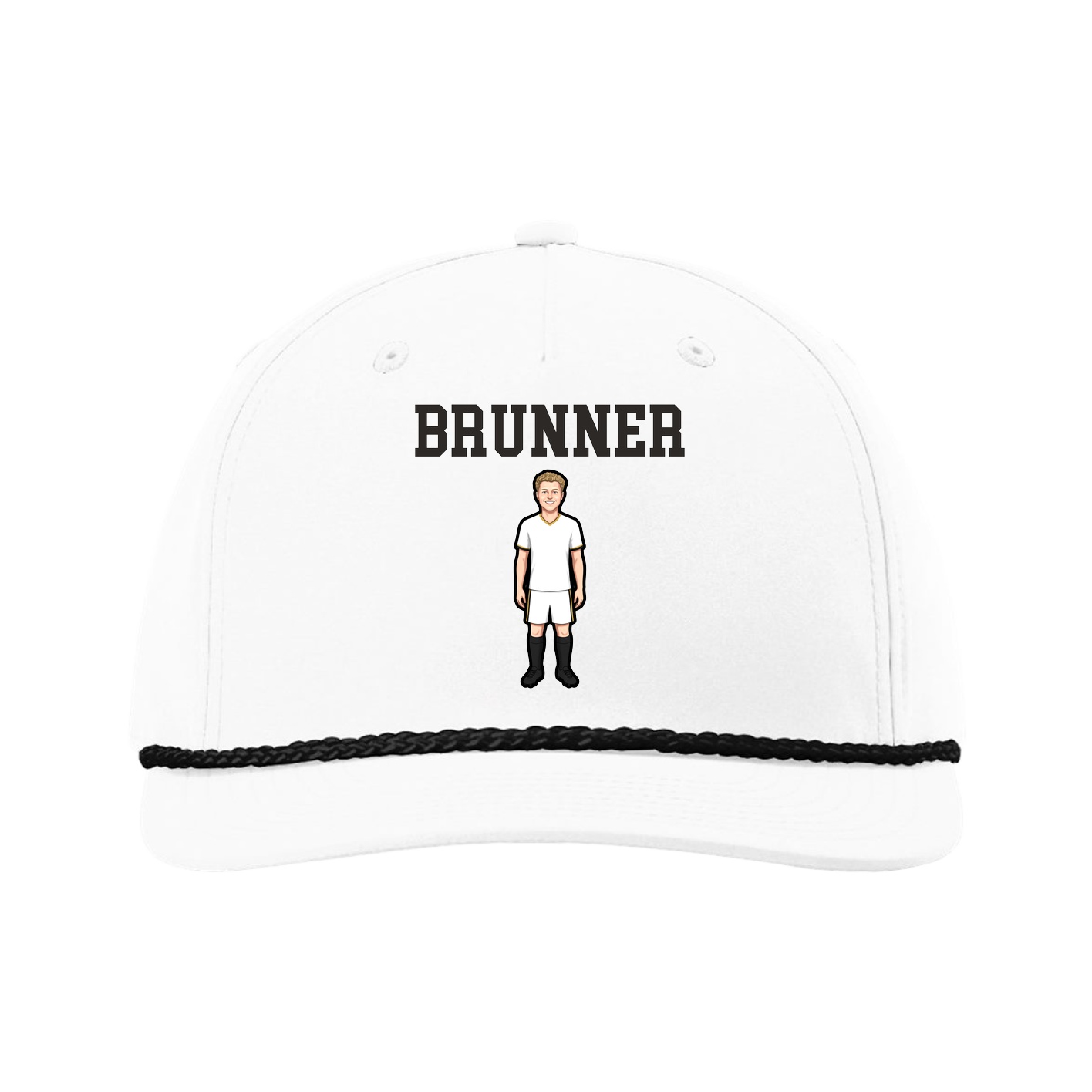 Five-Panel Classic Rope Cap — Shirsey in White