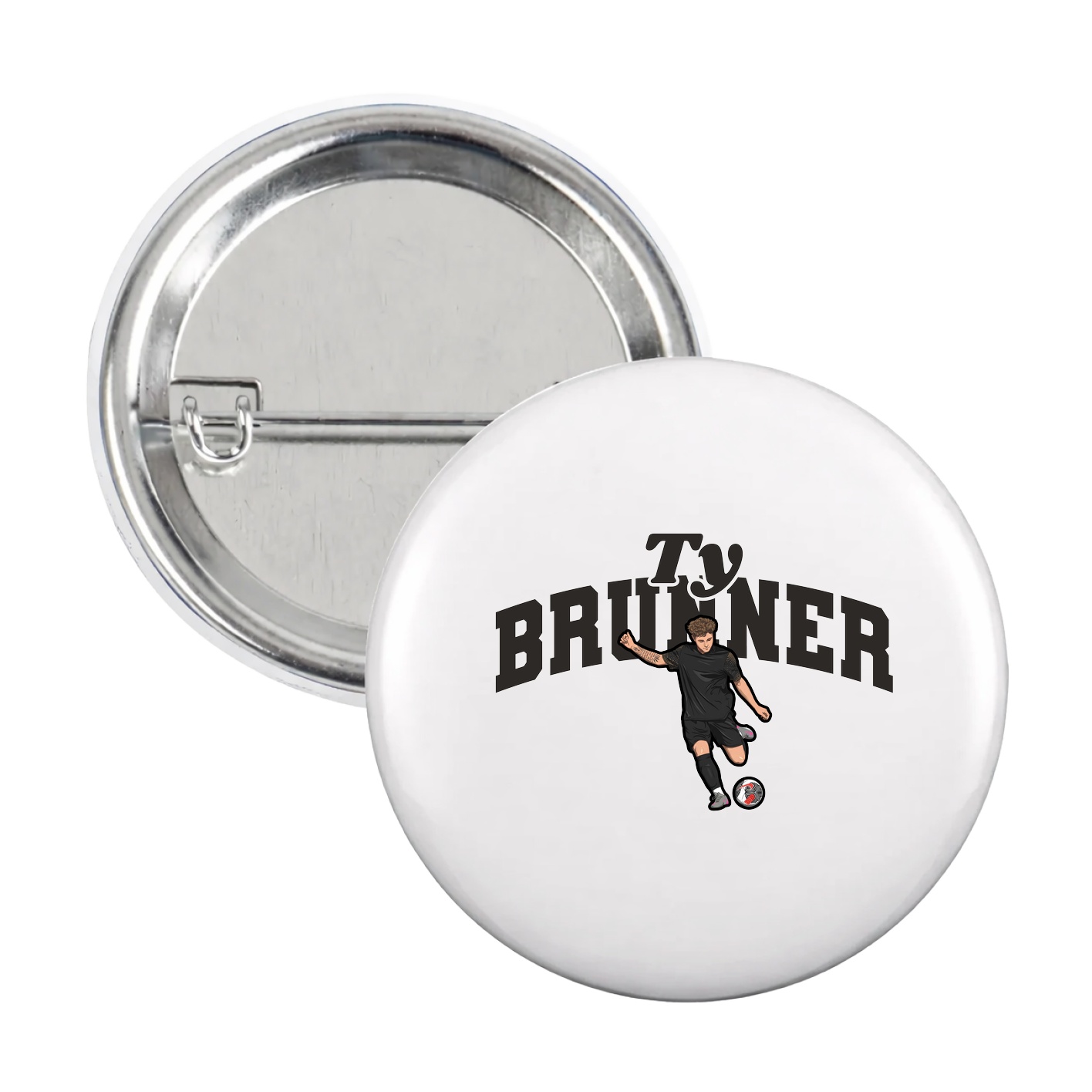 Game Day Button — Signature Arch in White
