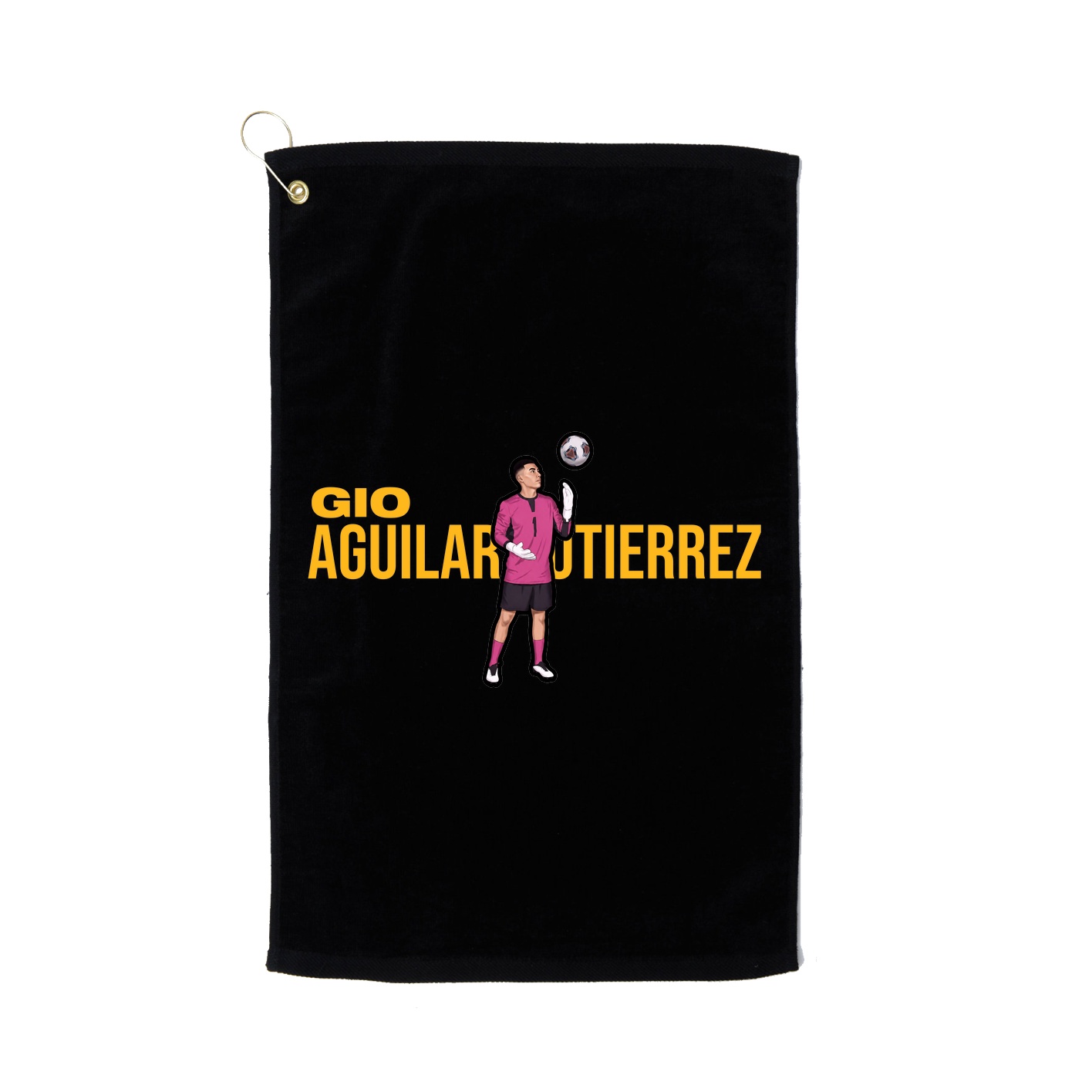 Golf Towel — Player Name in Black