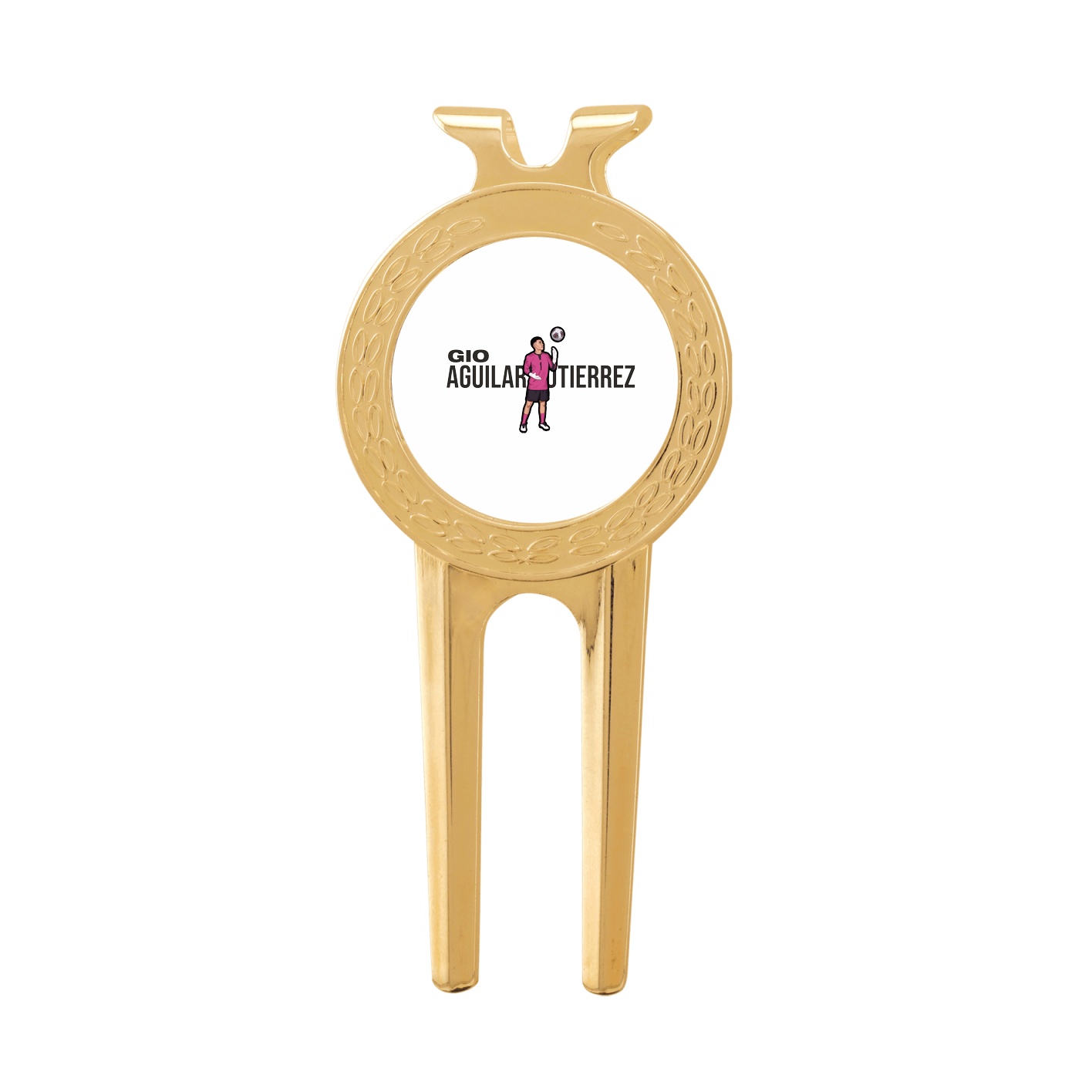 Divot Tool with Ball Marker — Player Name in Classic