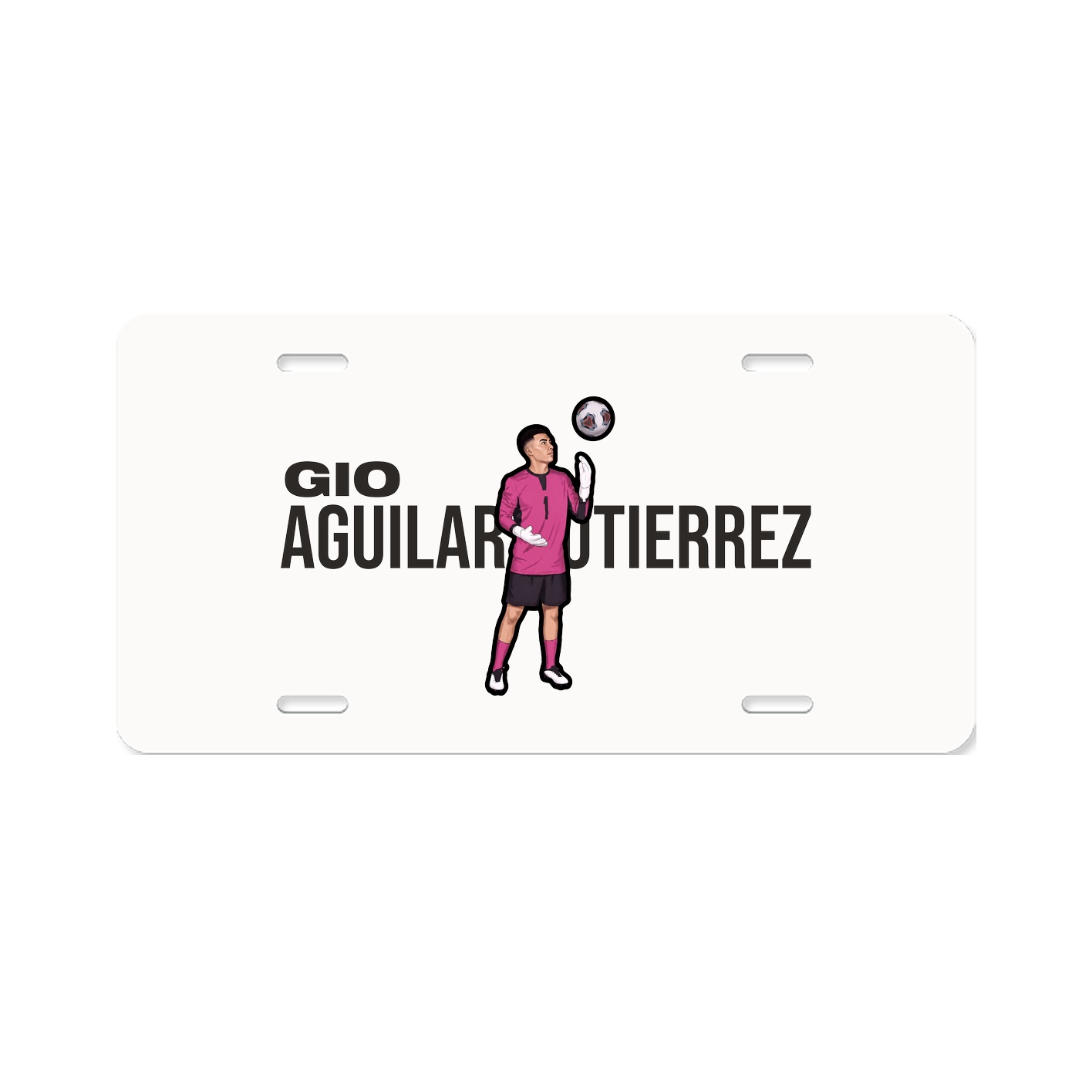 License Plate — Player Name in Classic
