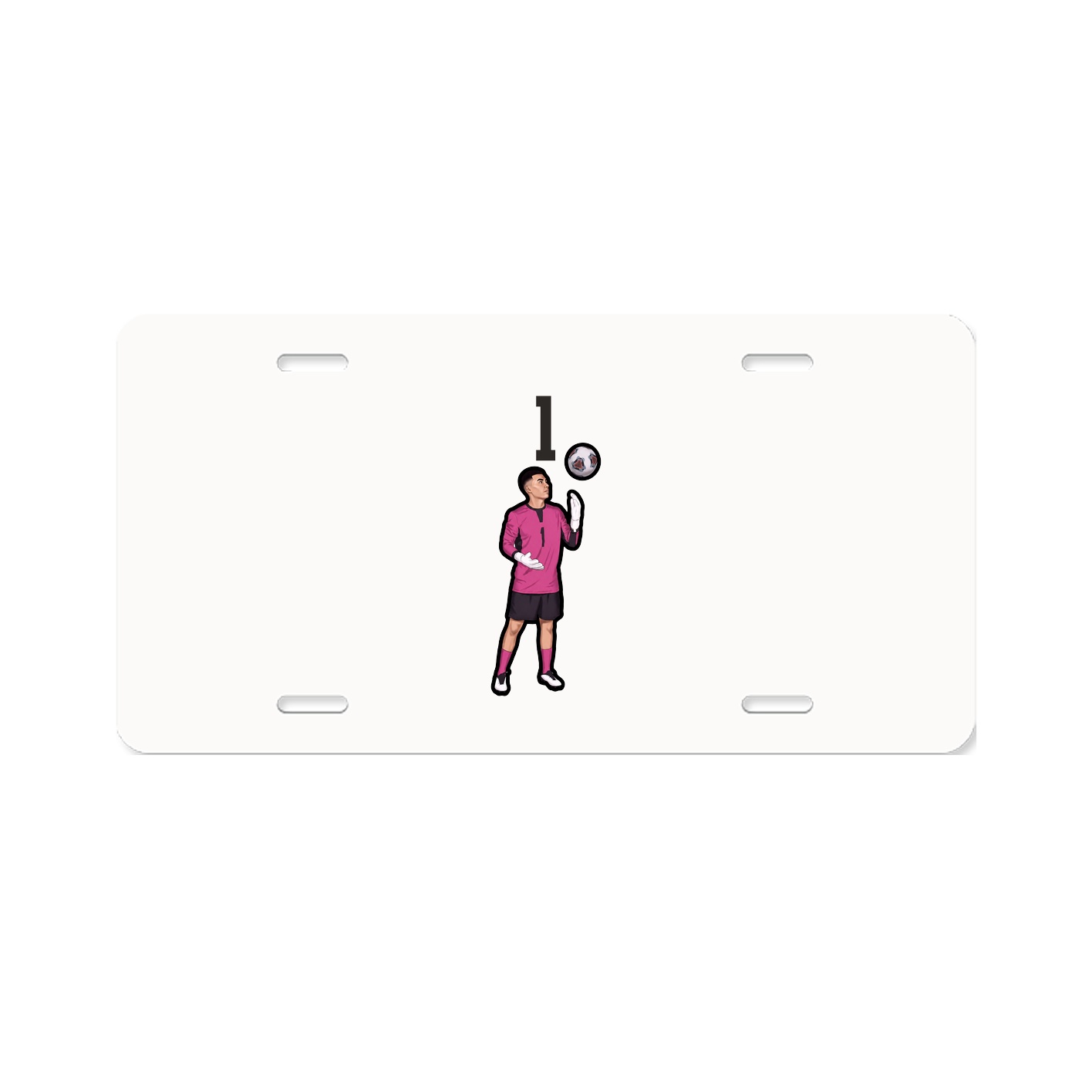 License Plate — Number Top in Classic