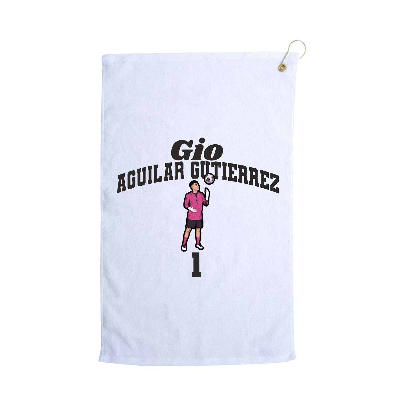 Golf Towel — Signature Arch in White
