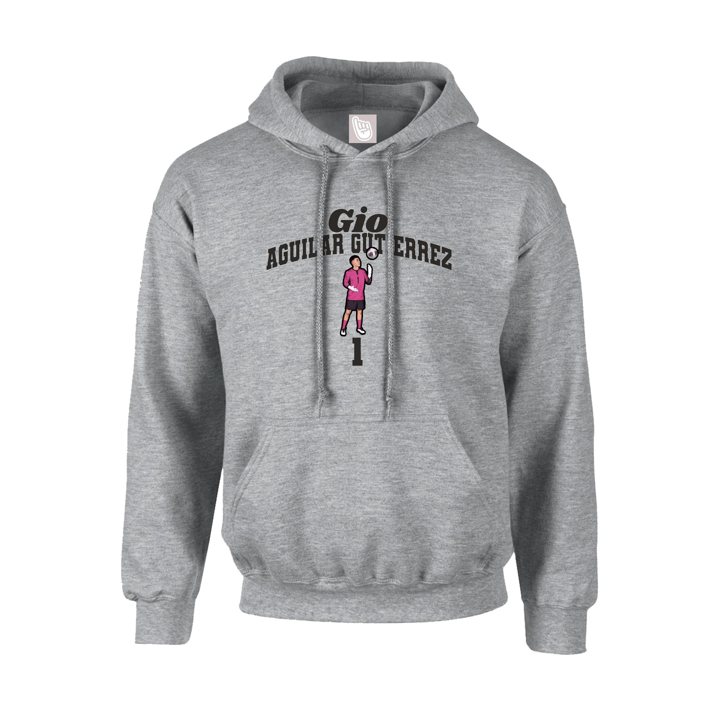Youth Hoodie — Signature Arch in Grey