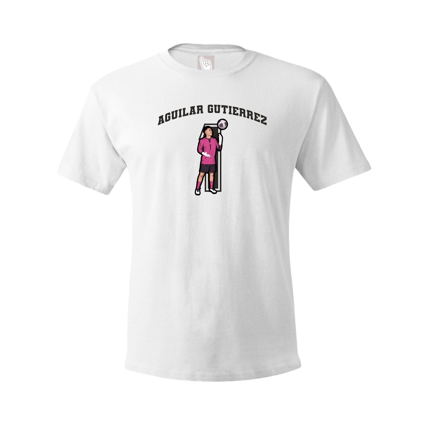 Youth Tee — Number in White