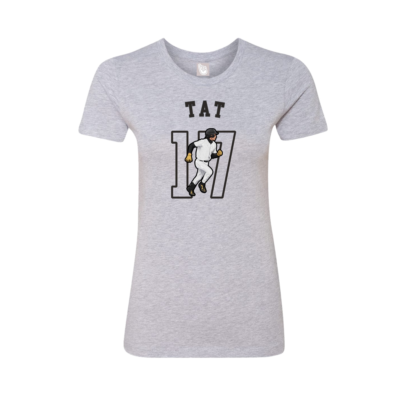 Fitted Women's Tee — Shirsey Arch in Grey