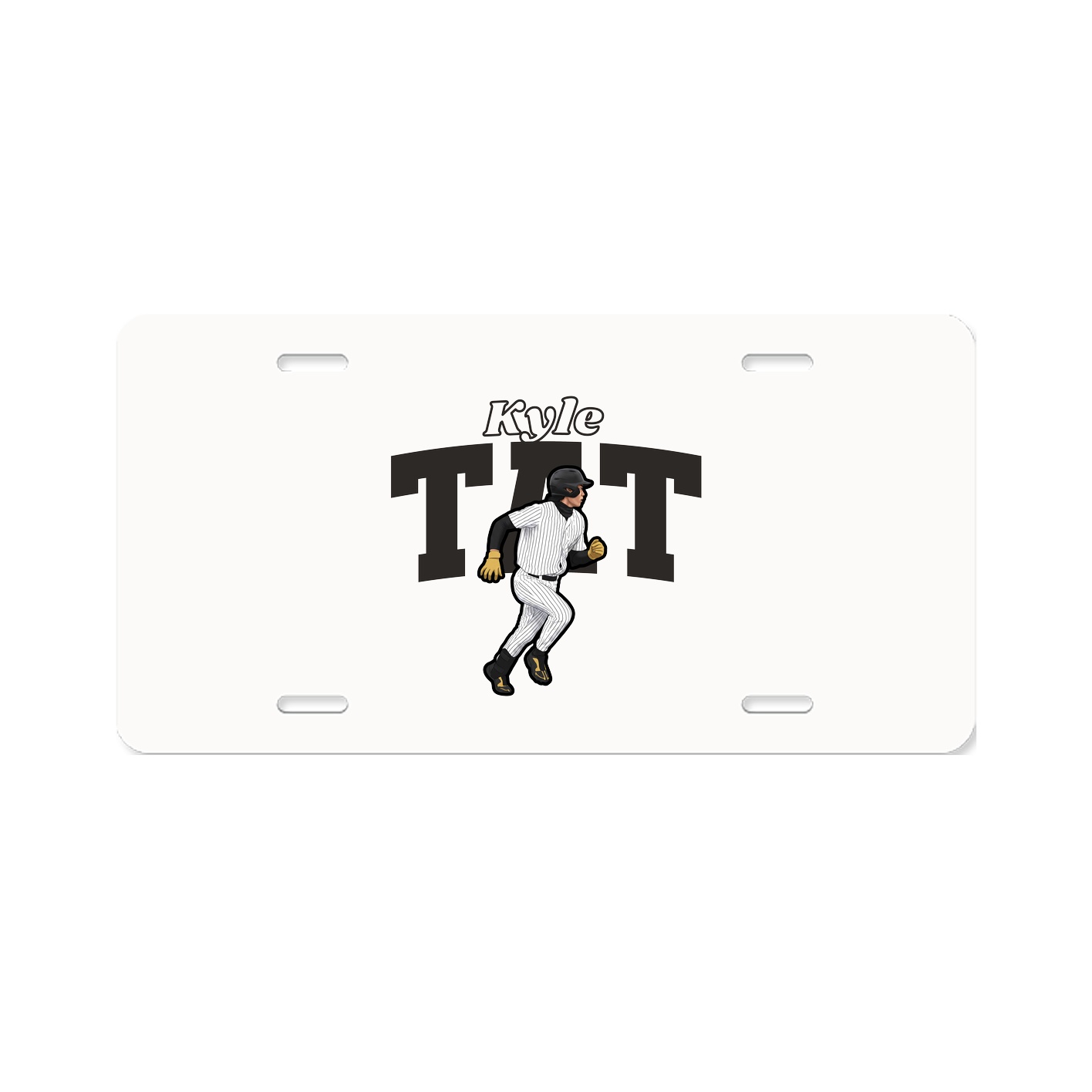 License Plate — Name Arch in Classic