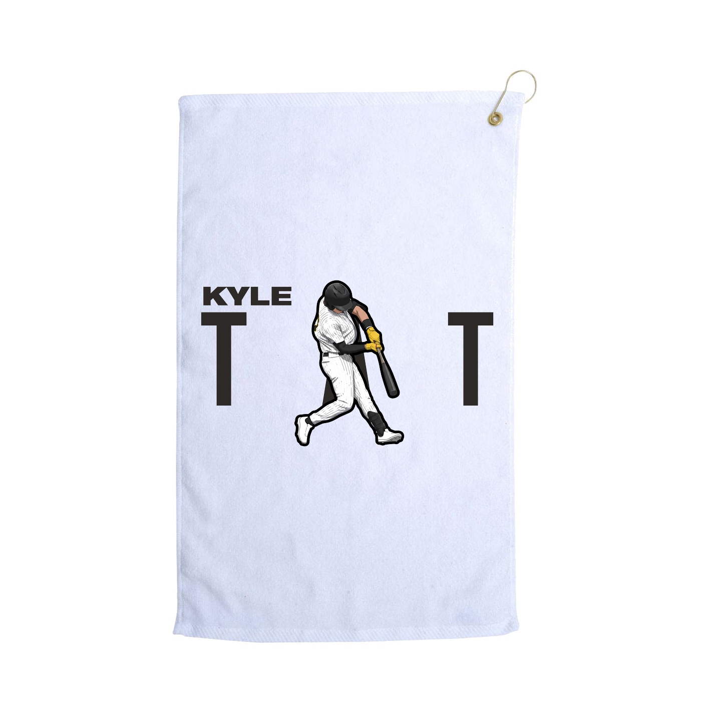 Golf Towel — Player Name in White