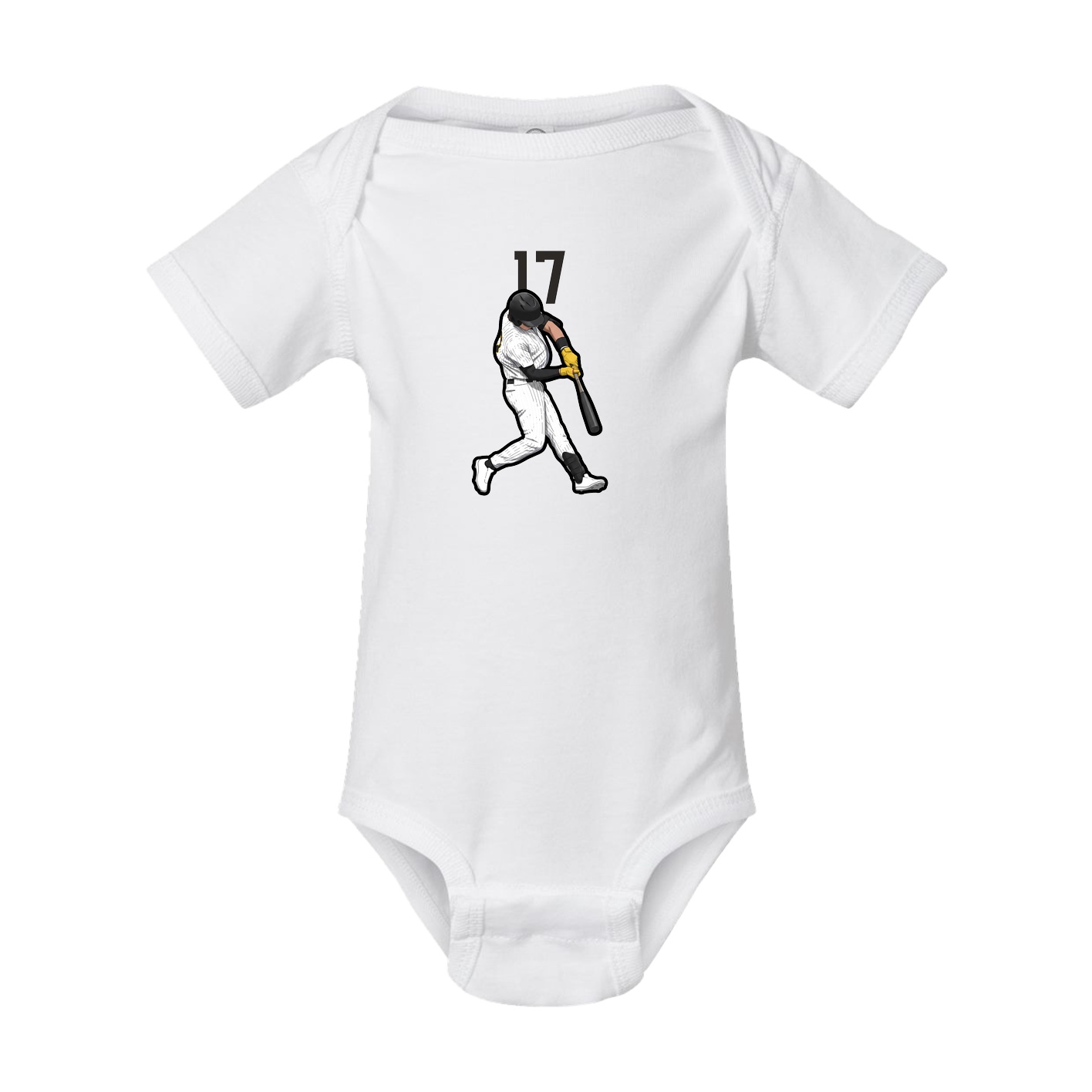 Baby Onesie — Number Top in White
