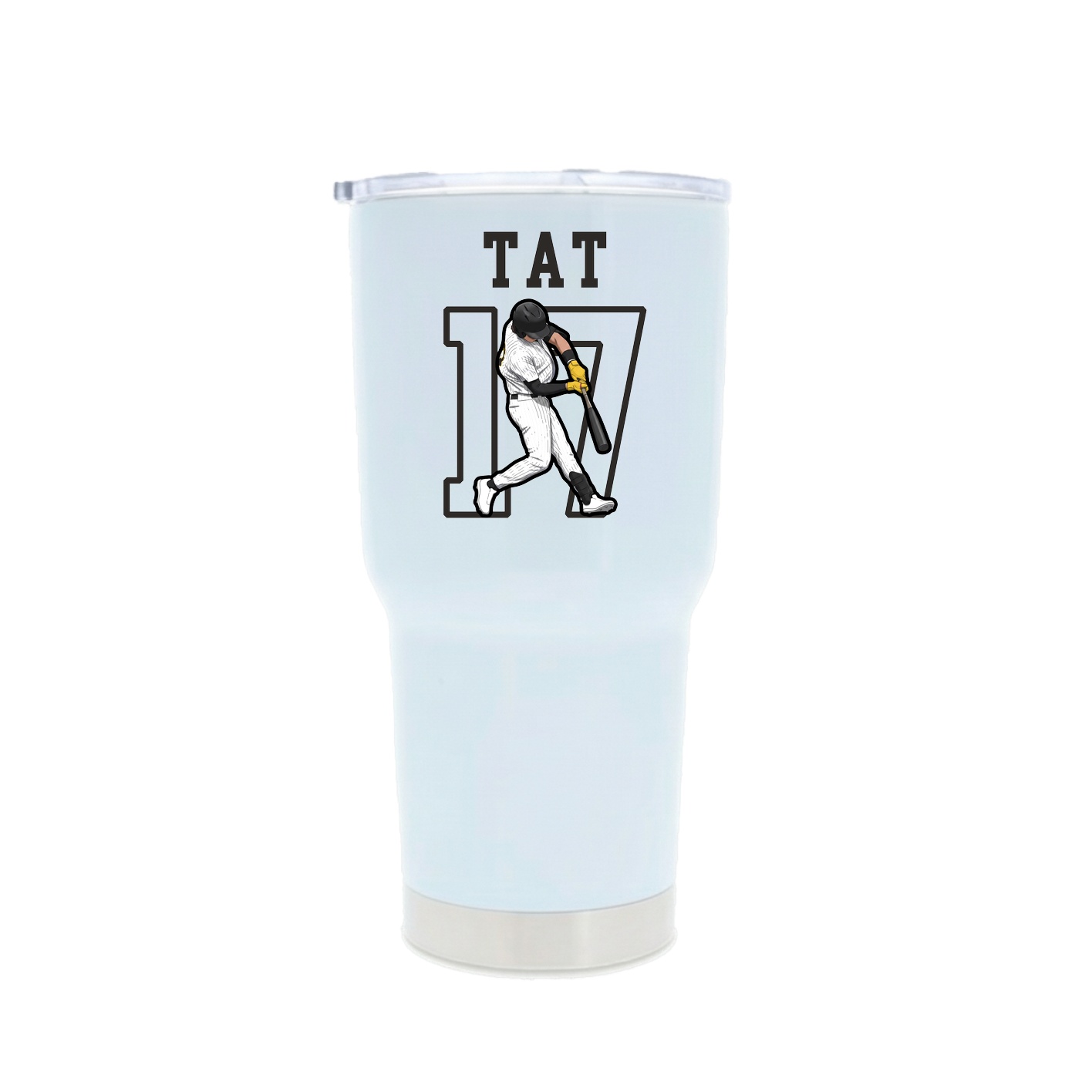 30oz Stainless Steel Tumbler — Shirsey in White
