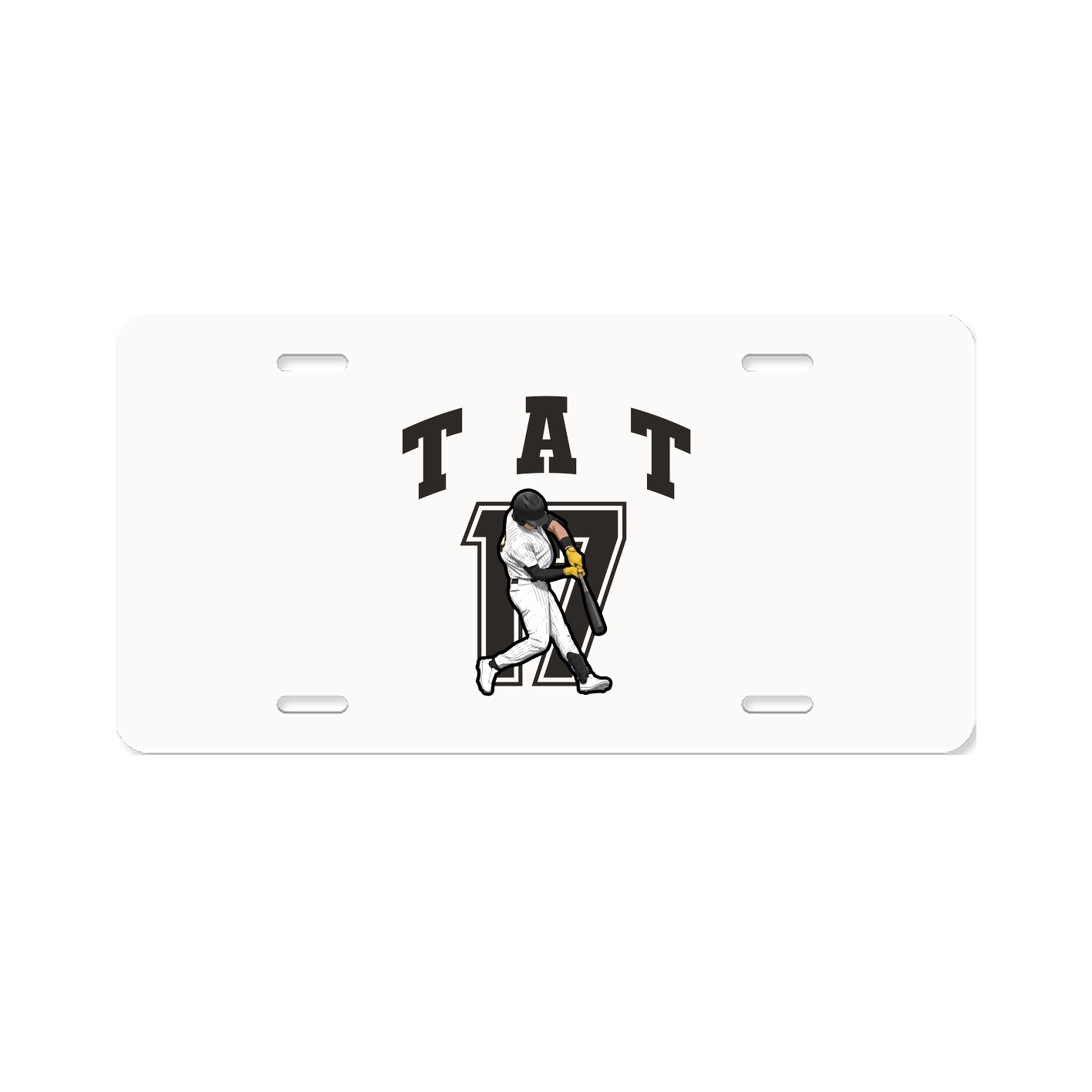 License Plate — Number in Classic