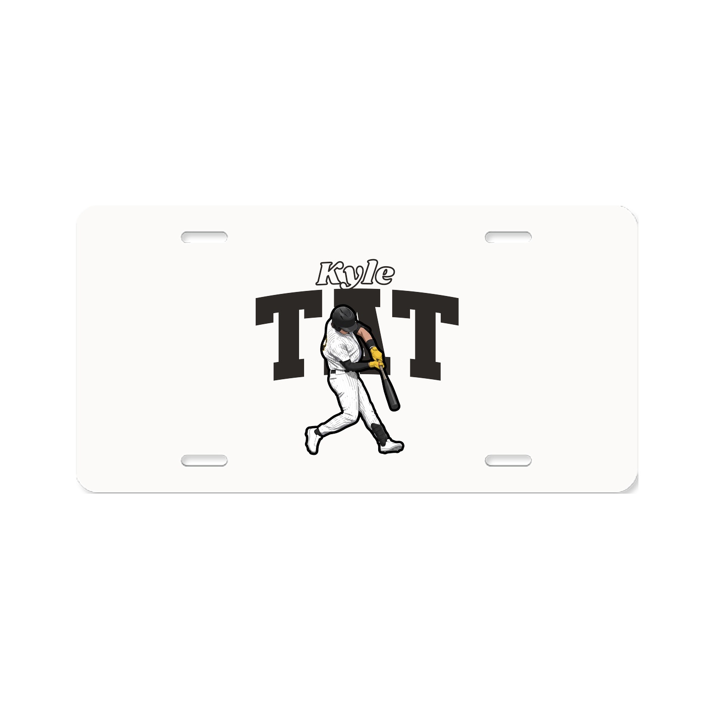 License Plate — Name Arch in Classic