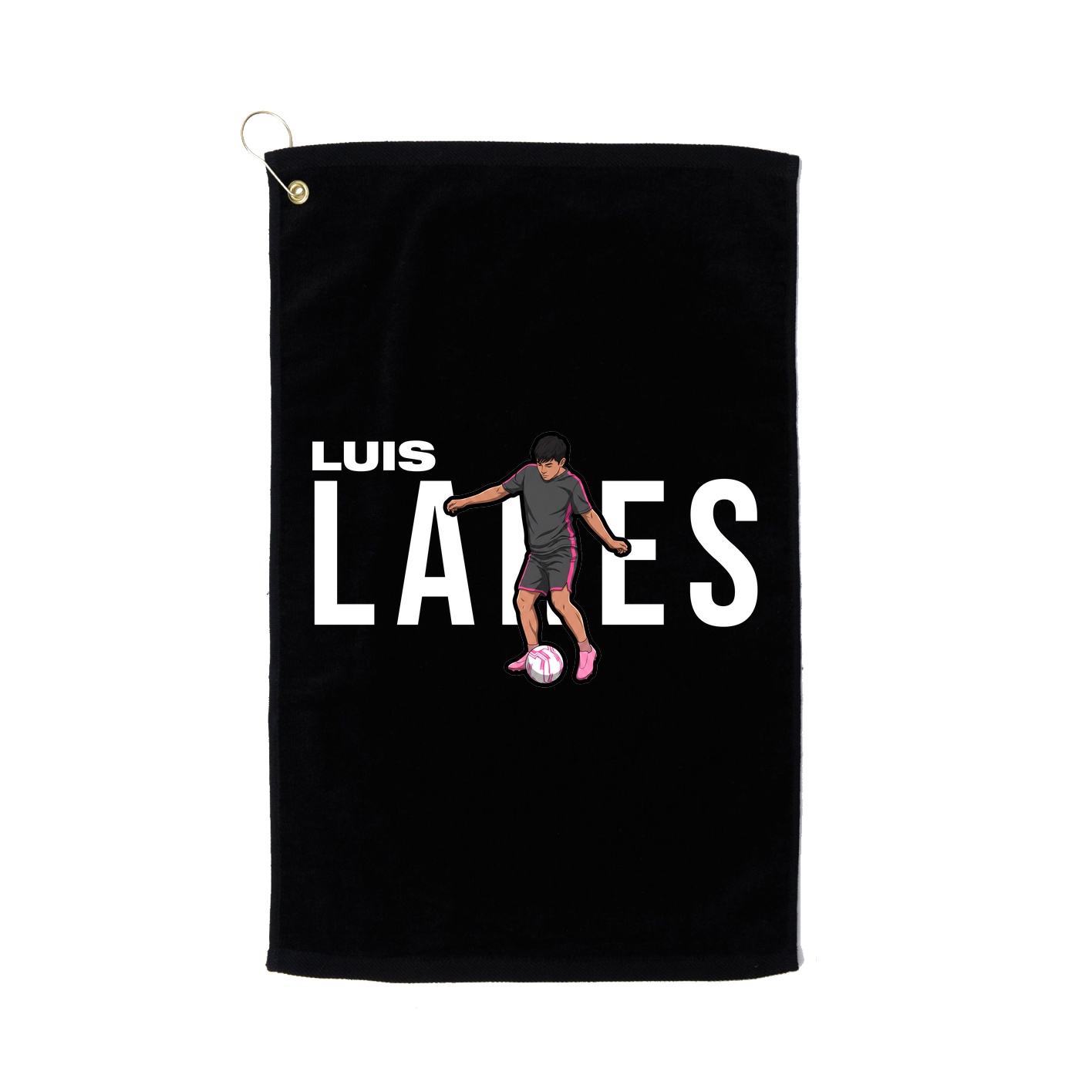 Golf Towel — Player Name in Black