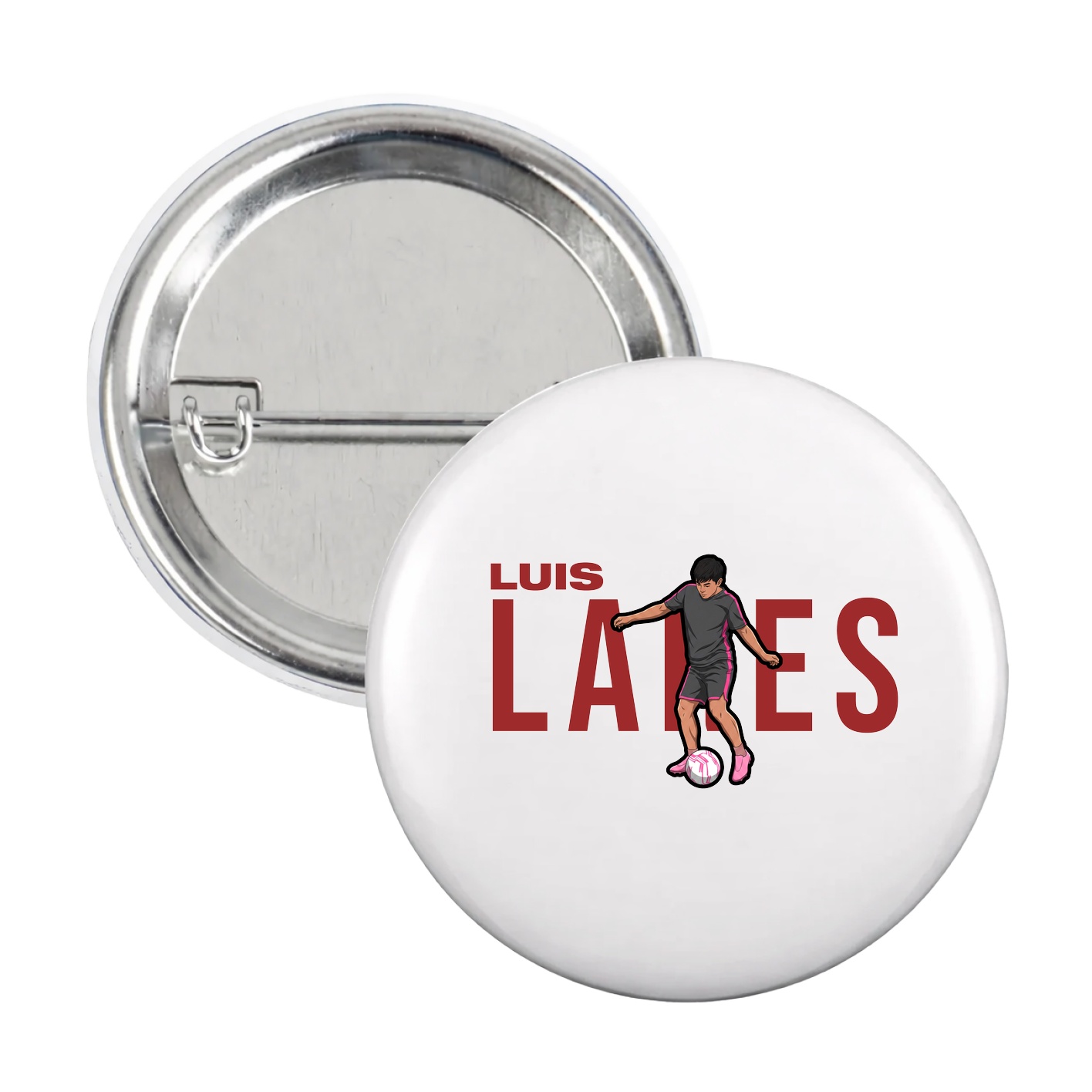 Game Day Button — Player Name in White