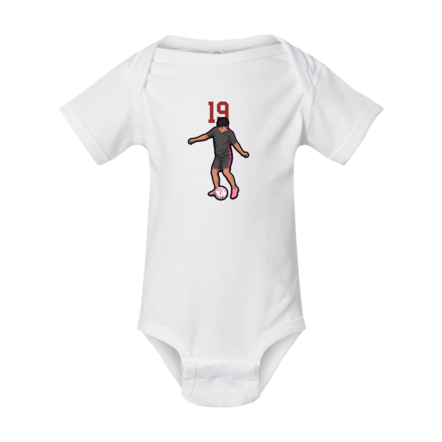 Baby Onesie — Number Top in White