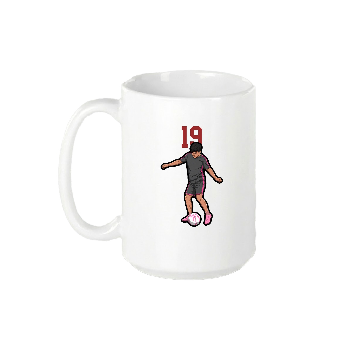 15oz Coffee Mug — Number Top in White