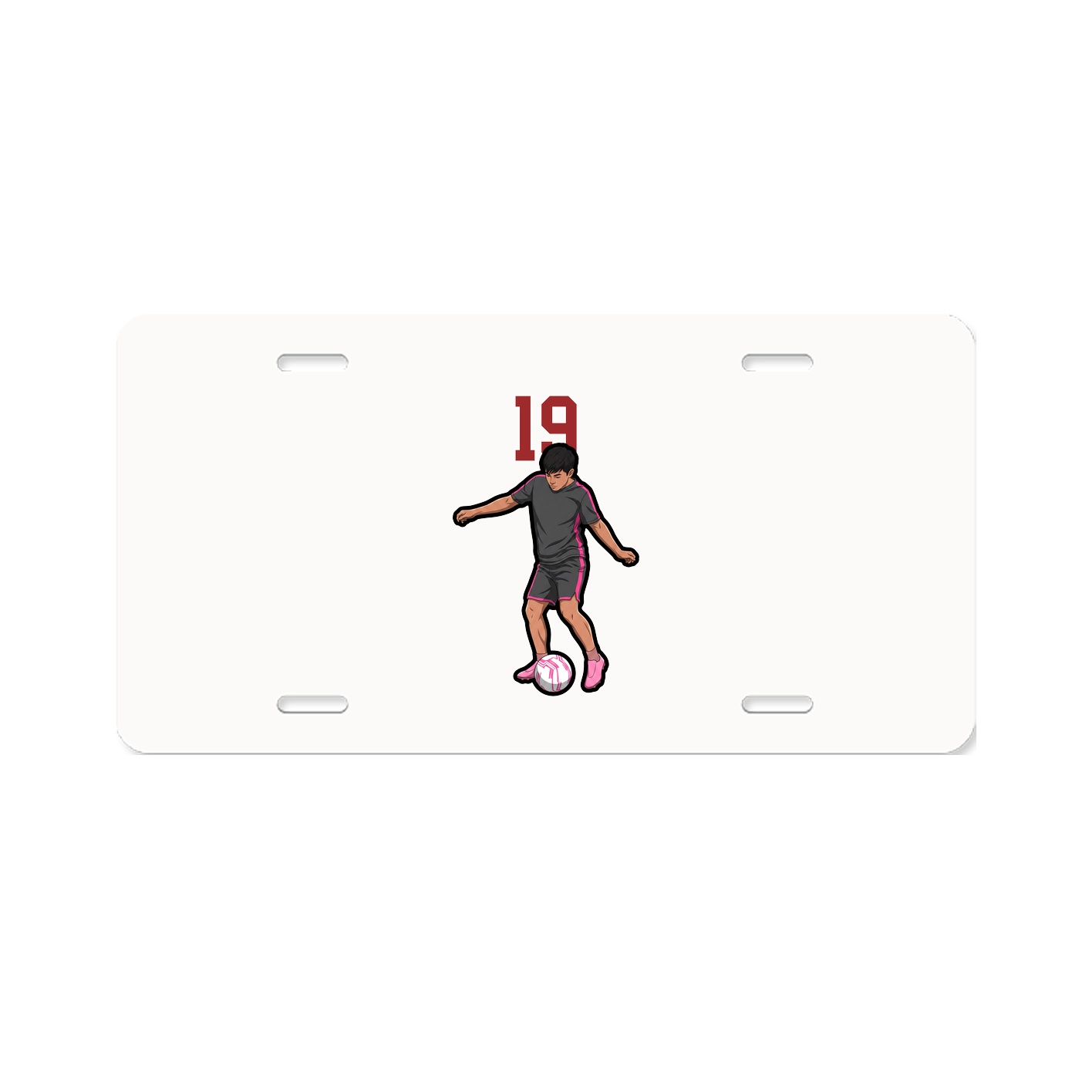 License Plate — Number Top in Classic