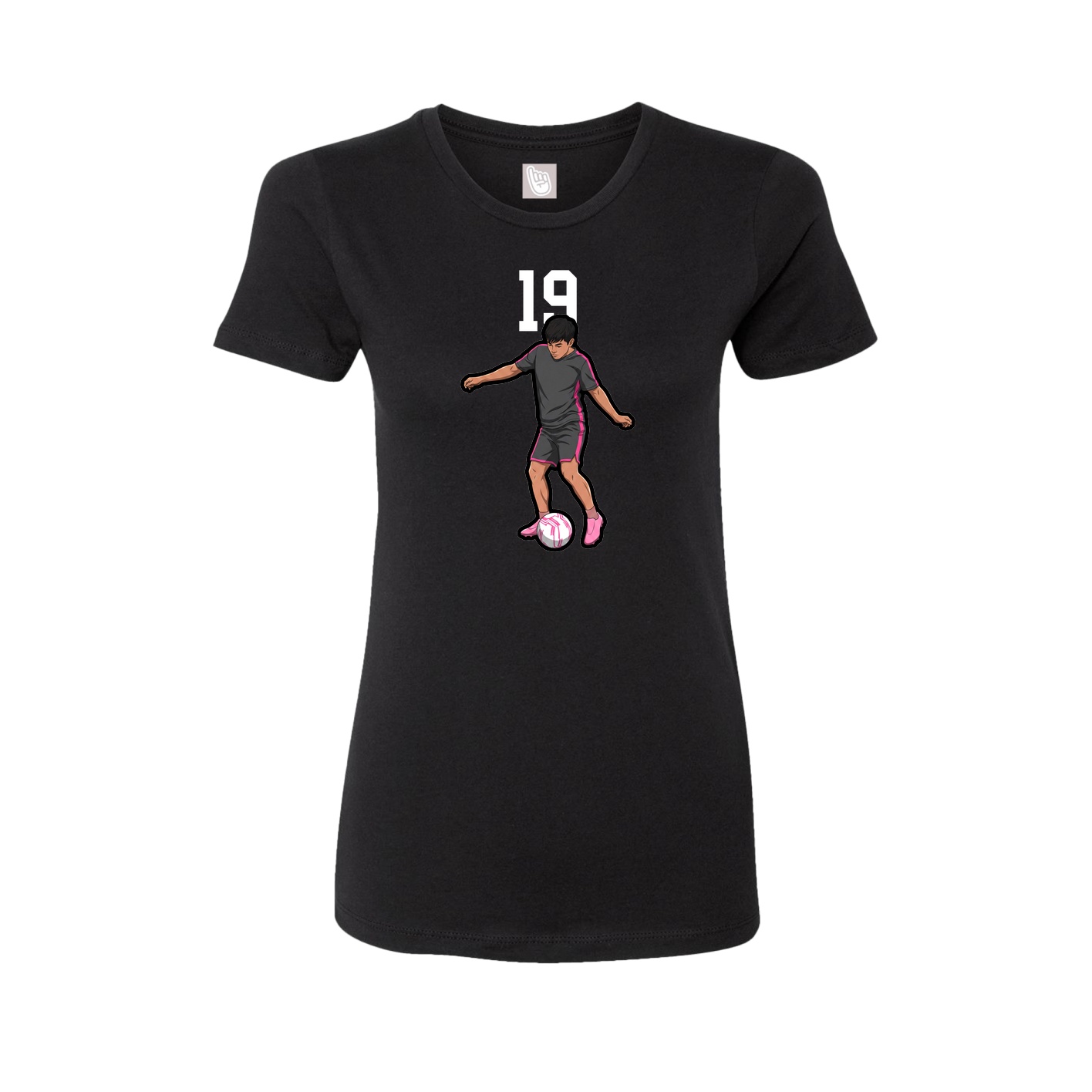 Womens Tee — Number Top in Black