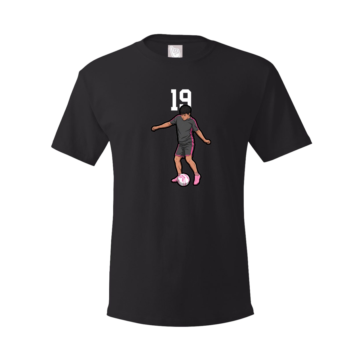 Youth Tee — Number Top in Black
