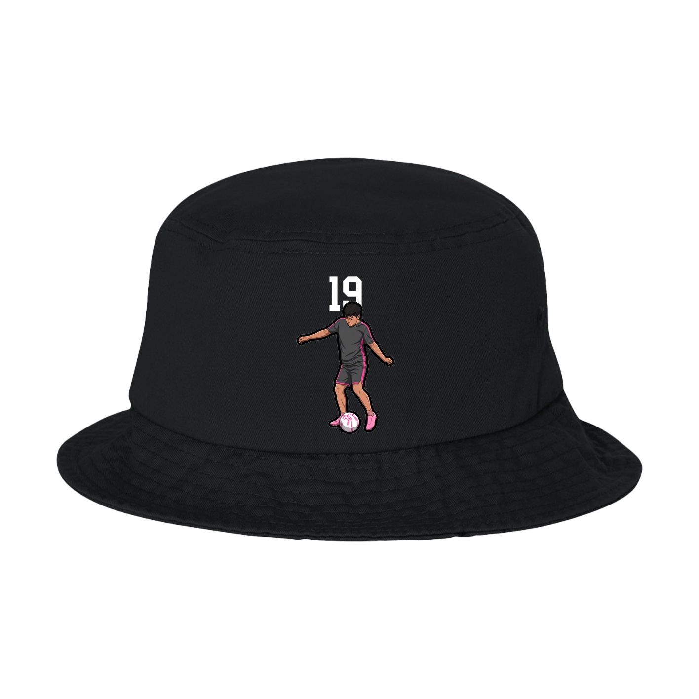 Bucket Cap — Number Top in Black