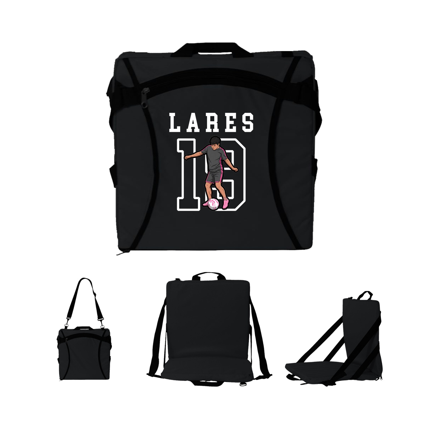 Folding Stadium Seat — Shirsey in Black