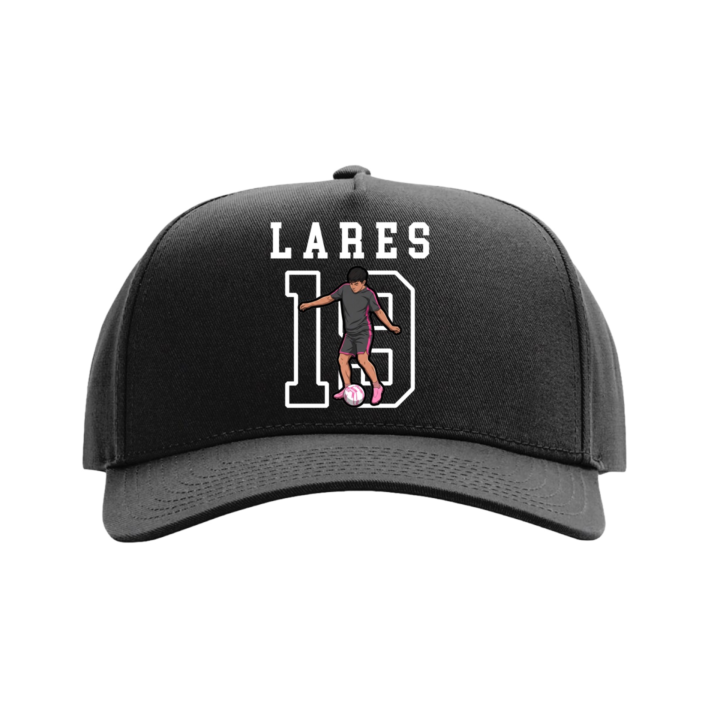 Full Fabric Five-Panel Champ Cap — Shirsey in Black