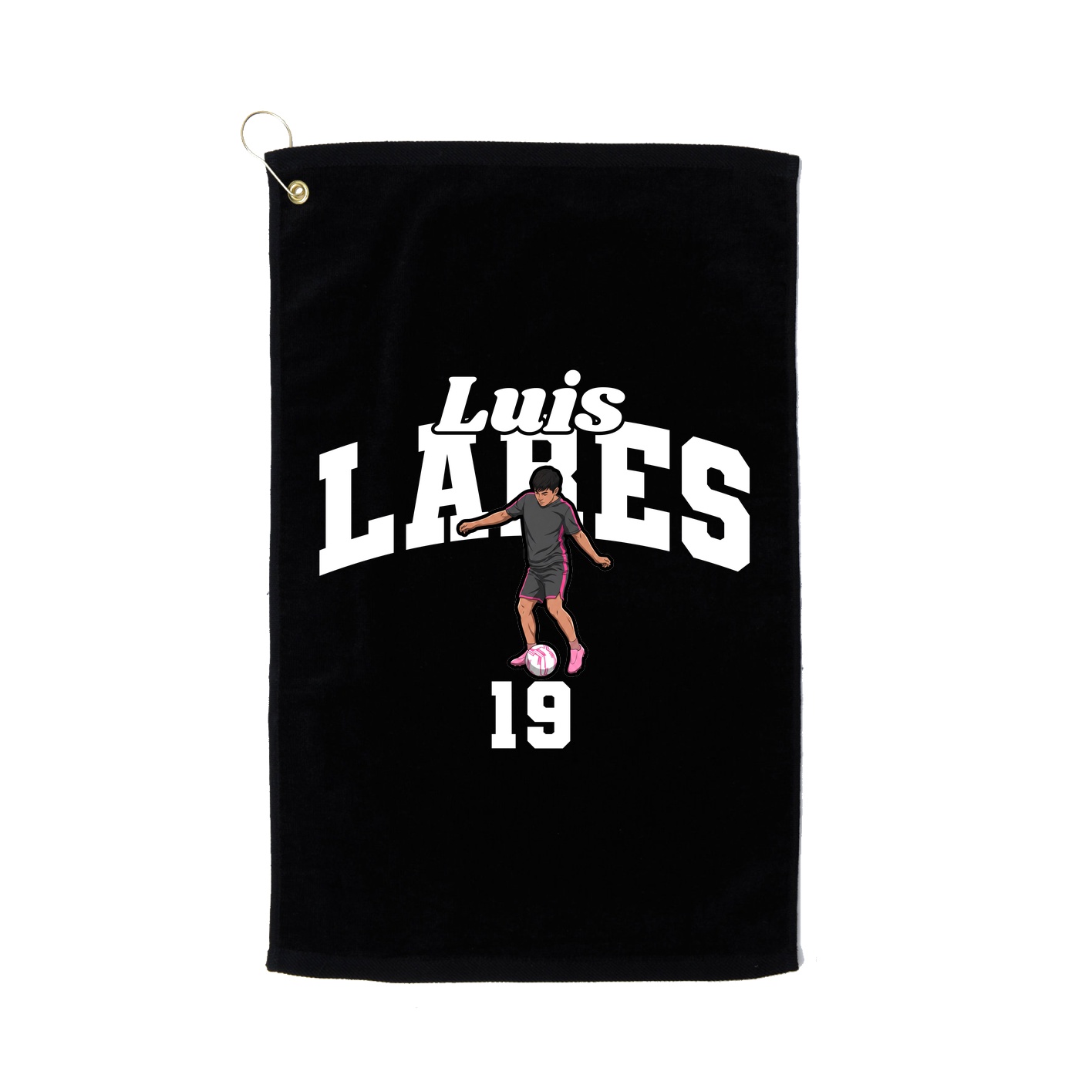 Golf Towel — Signature Arch in Black
