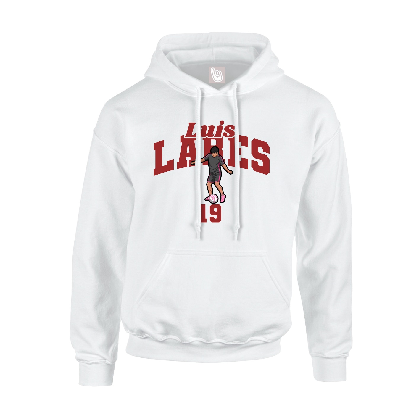 Hoodie — Signature Arch in White