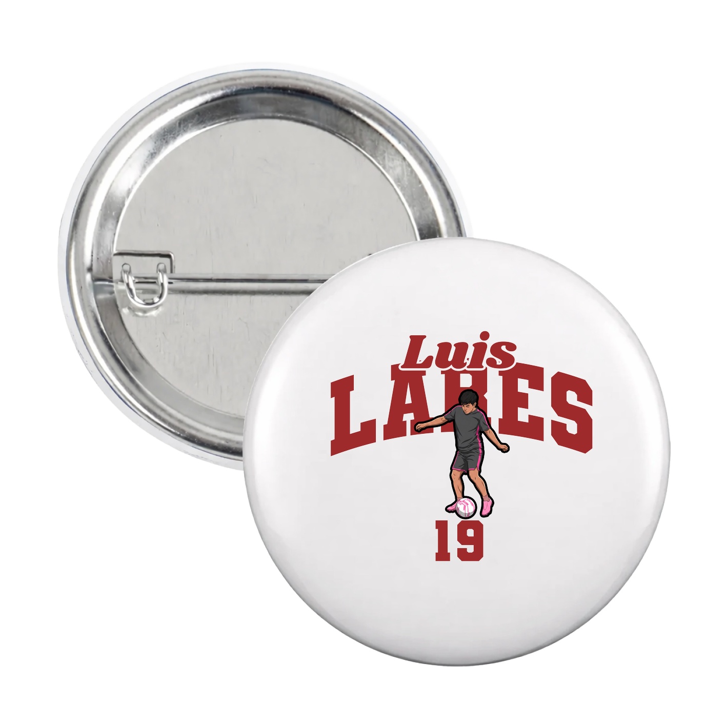 Game Day Button — Signature Arch in White