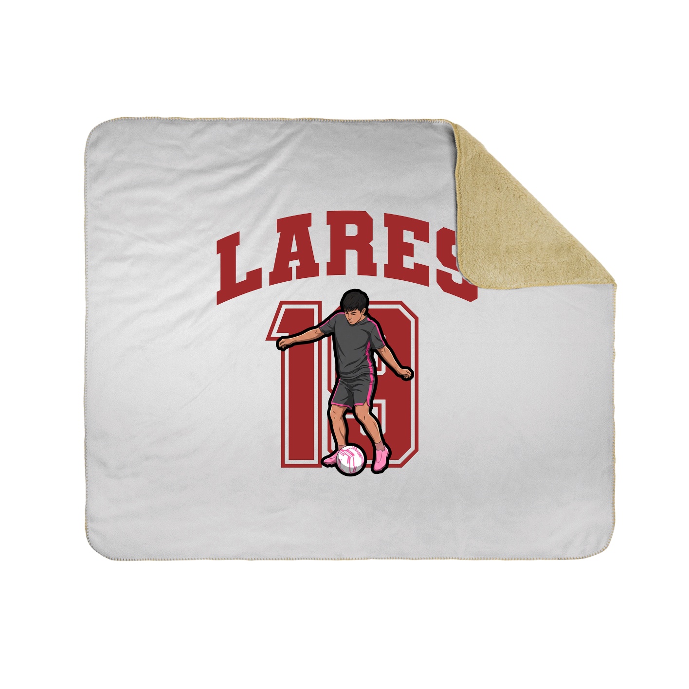 Throw Blanket — Number in White