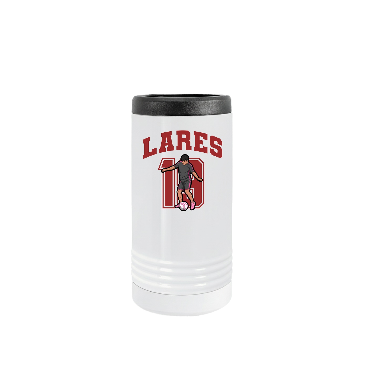 Slim Beverage Holder — Number in White