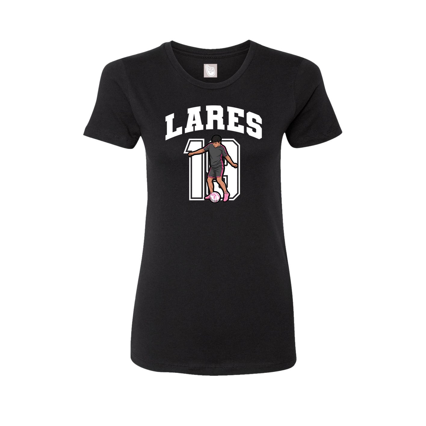 Womens Tee — Number in Black