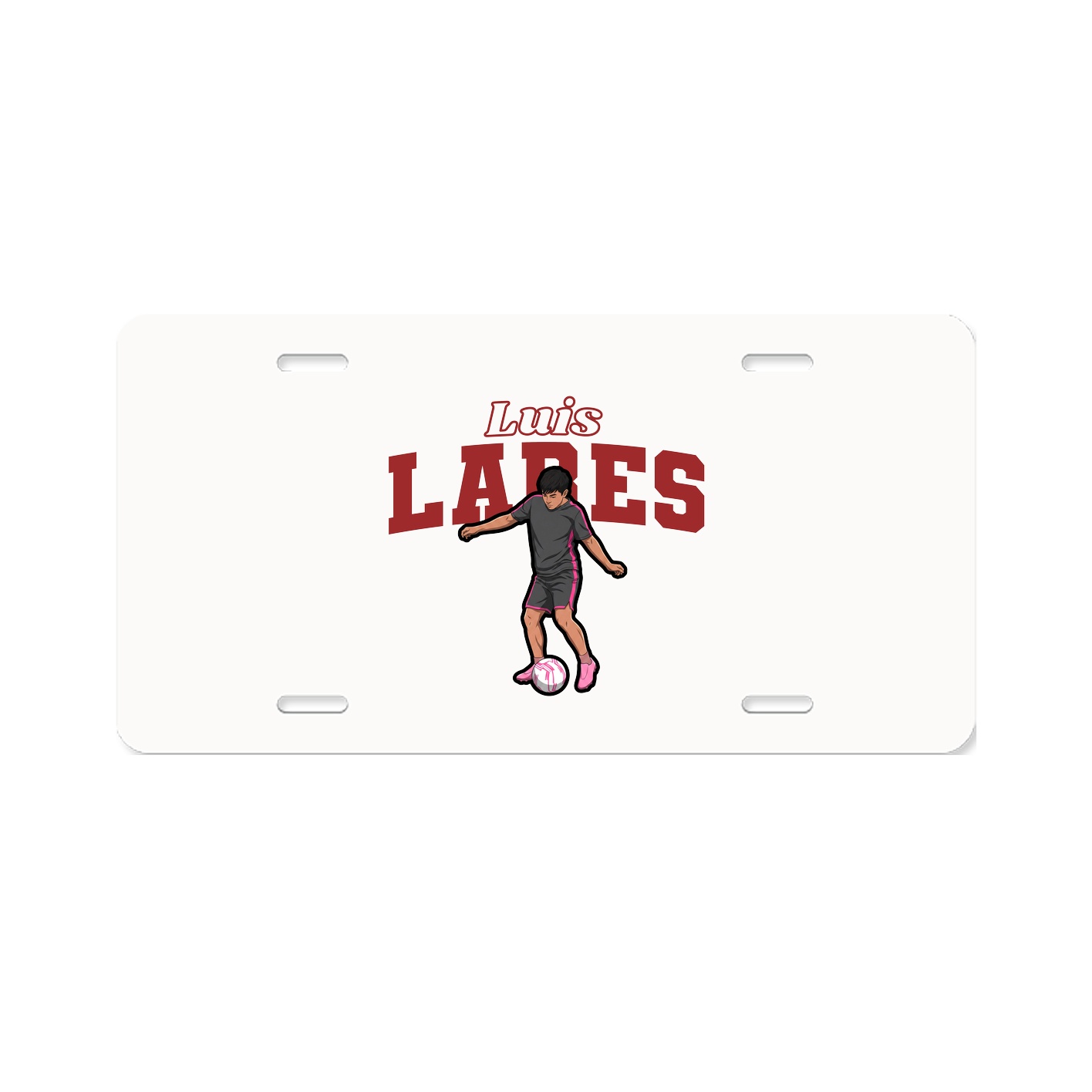 License Plate — Name Arch in Classic